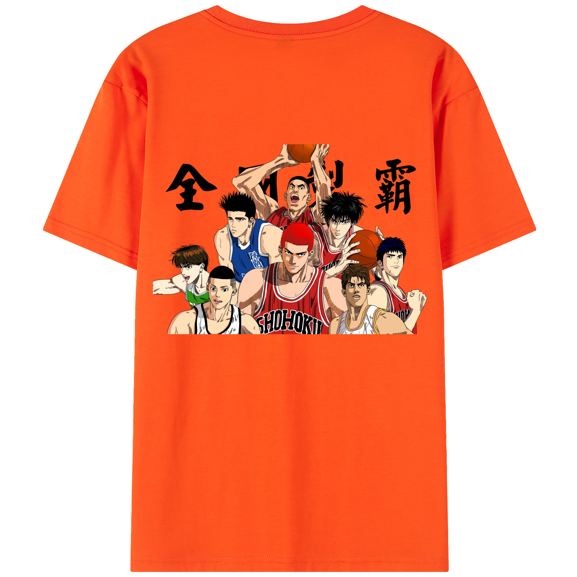 SLAM DUNK／スラムダンク 綿100％半袖Tシャツ（背面プリント）