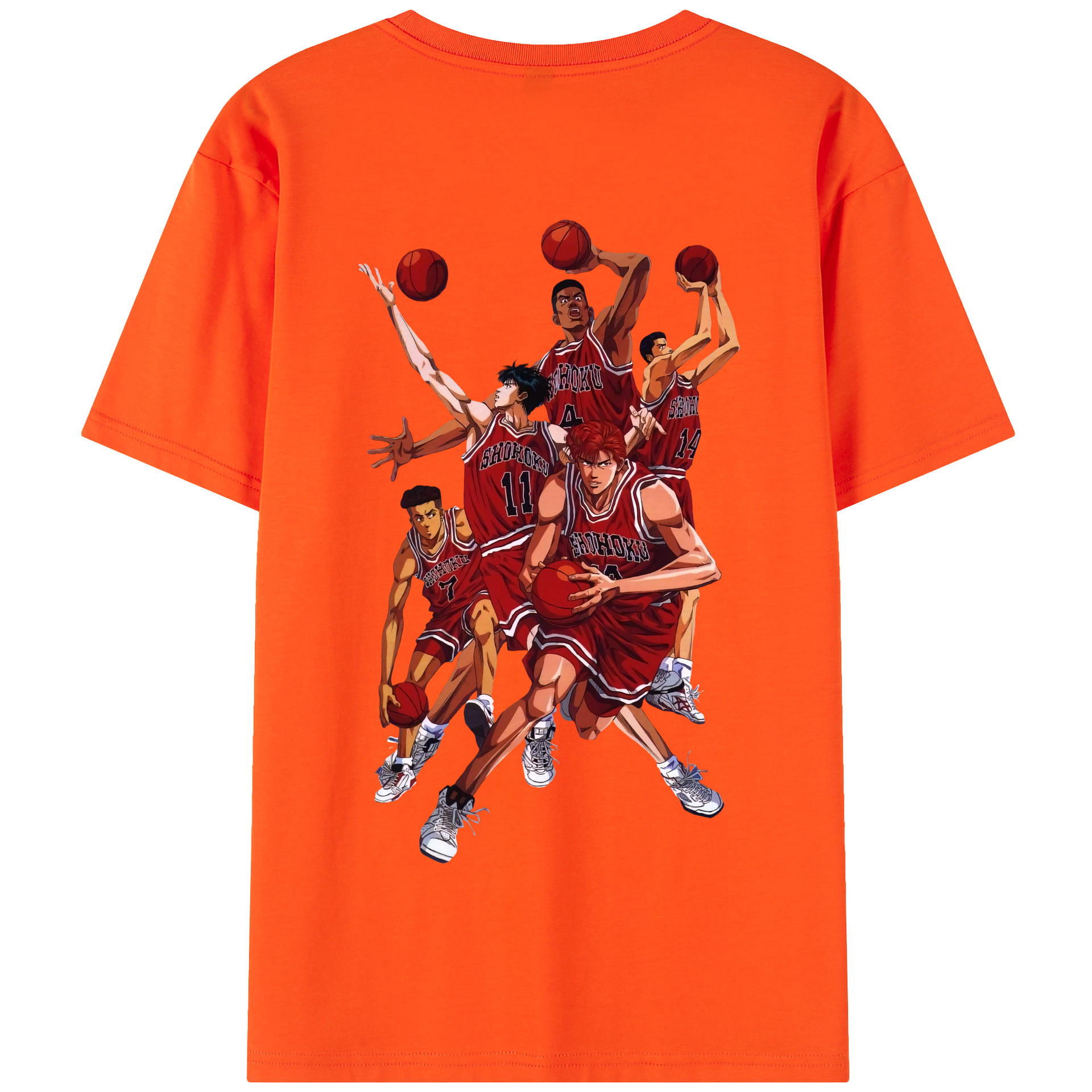 SLAM DUNK／スラムダンク 綿100％半袖Tシャツ（背面プリント）