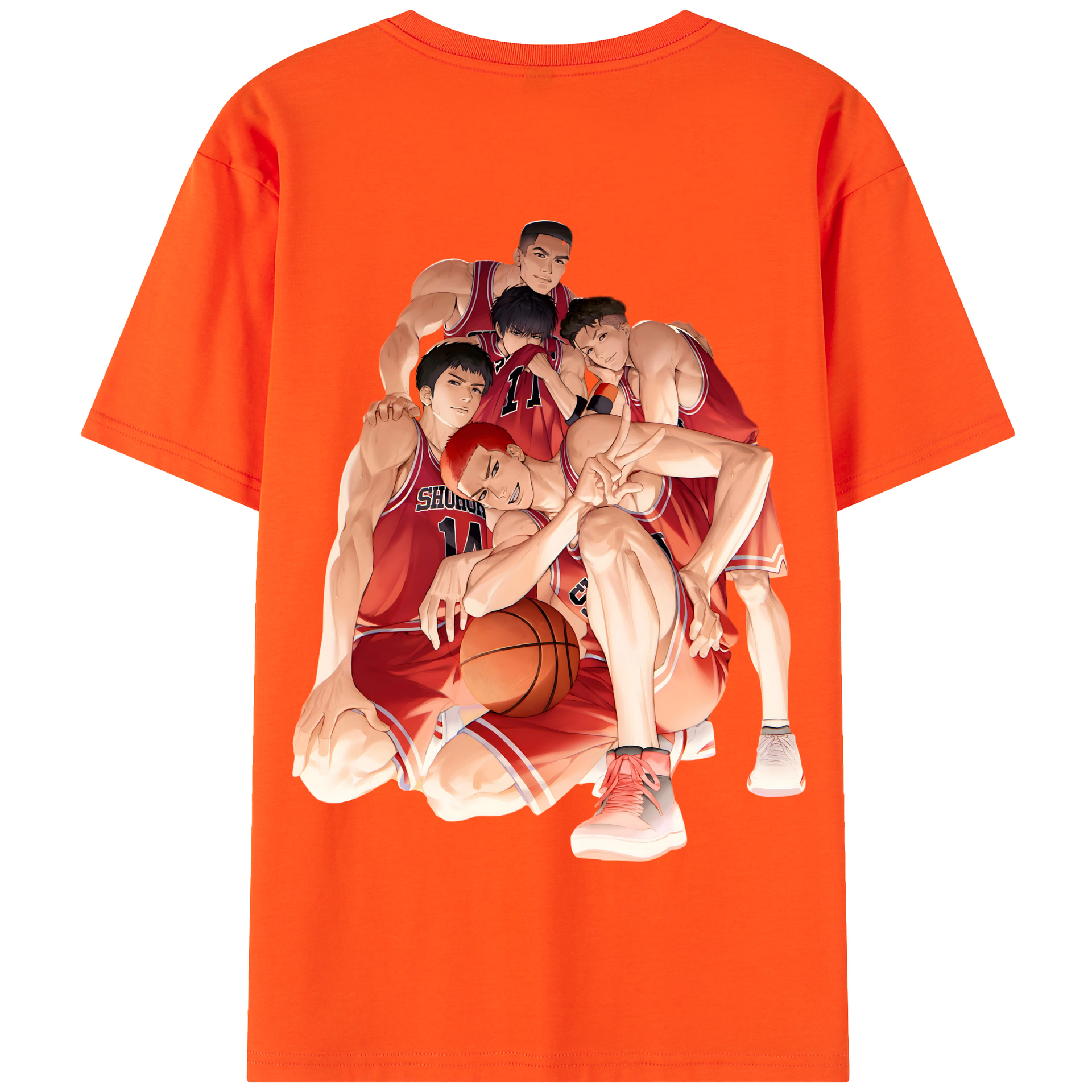 SLAM DUNK／スラムダンク 綿100％半袖Tシャツ（背面プリント）