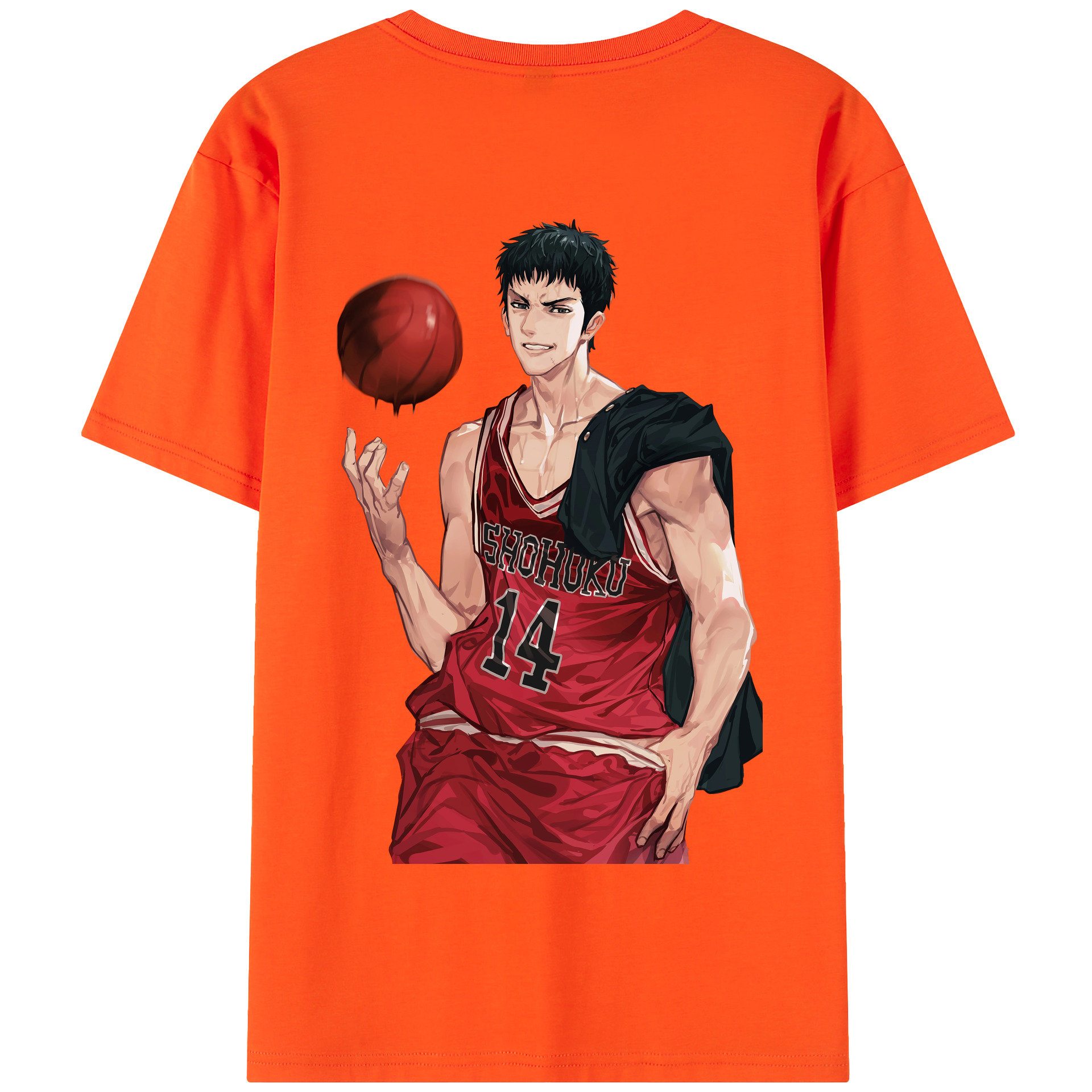 SLAM DUNK／スラムダンク 綿100％半袖Tシャツ（背面プリント）