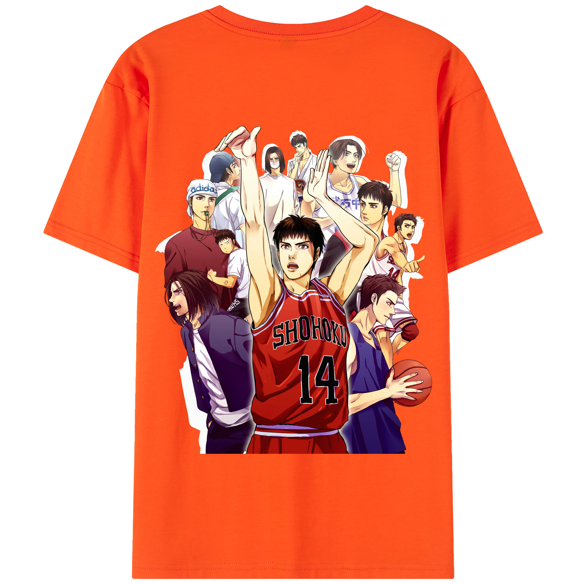 SLAM DUNK／スラムダンク 綿100％半袖Tシャツ（背面プリント）