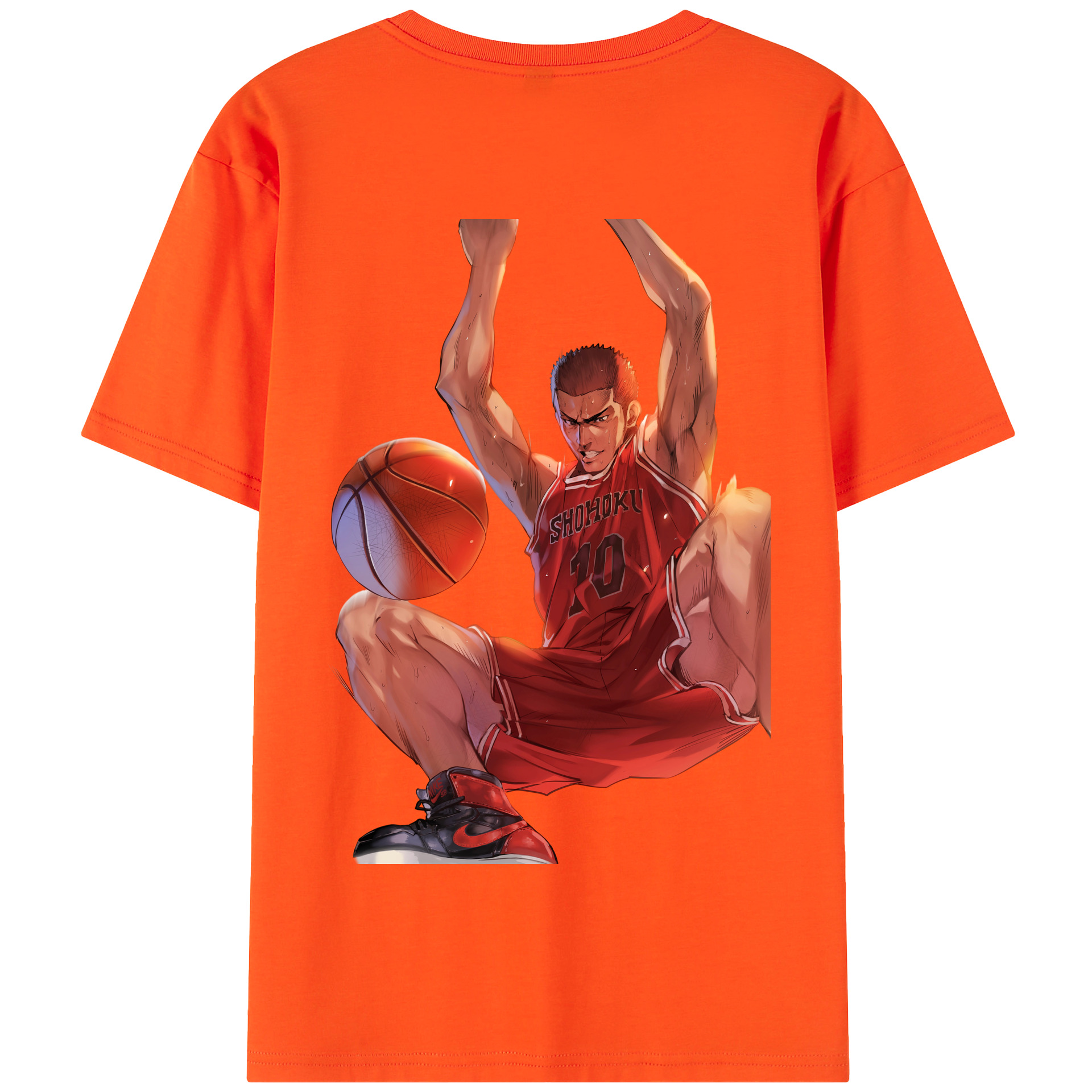 SLAM DUNK／スラムダンク 綿100％半袖Tシャツ（背面プリント）