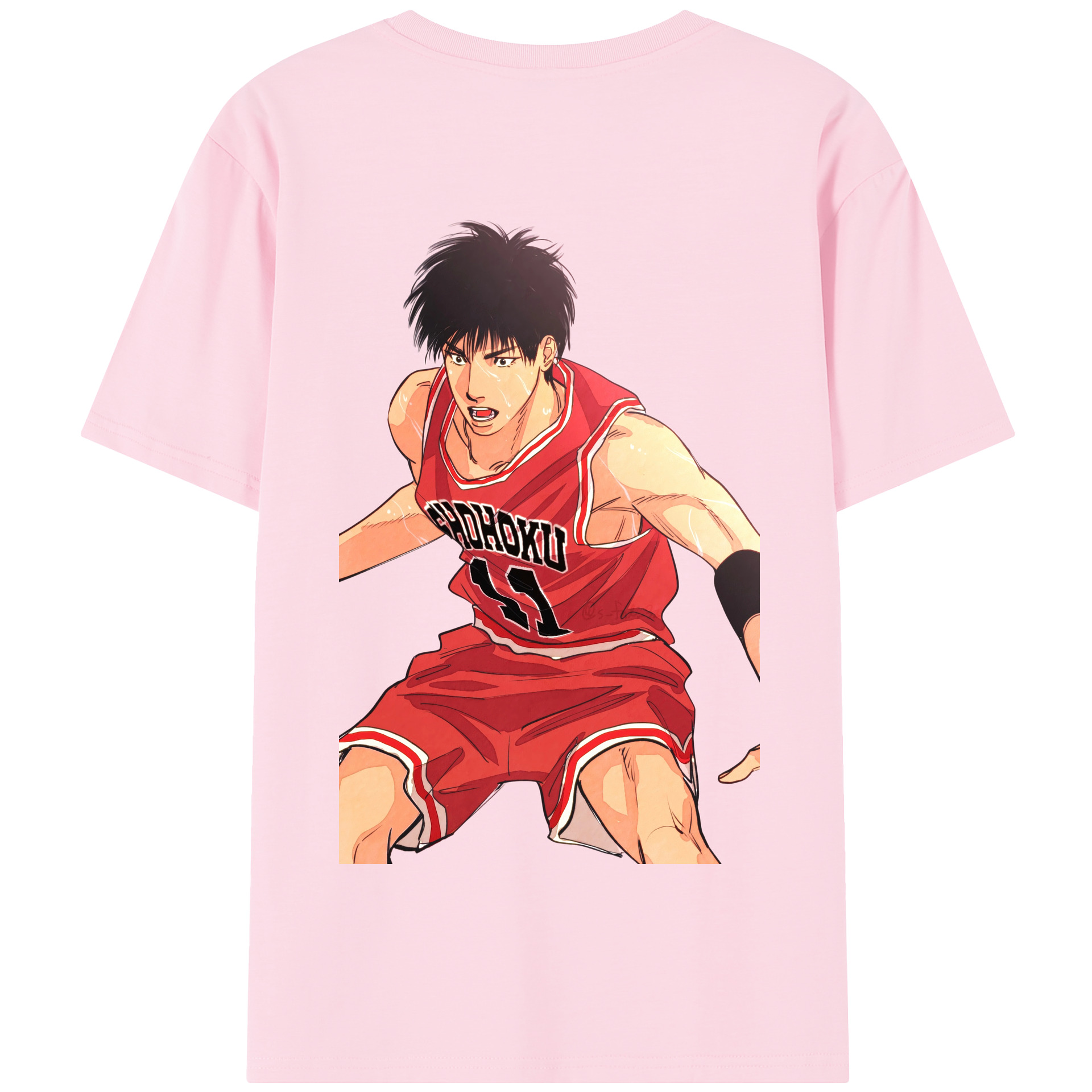 SLAM DUNK／スラムダンク 綿100％半袖Tシャツ（背面プリント）