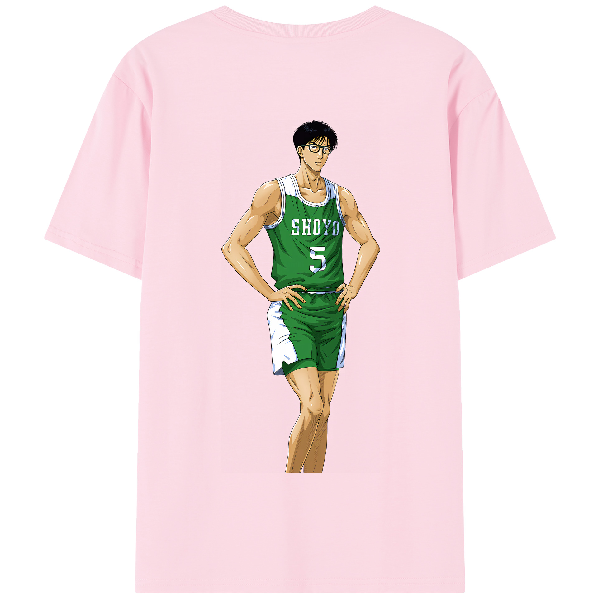 SLAM DUNK／スラムダンク 綿100％半袖Tシャツ（背面プリント）