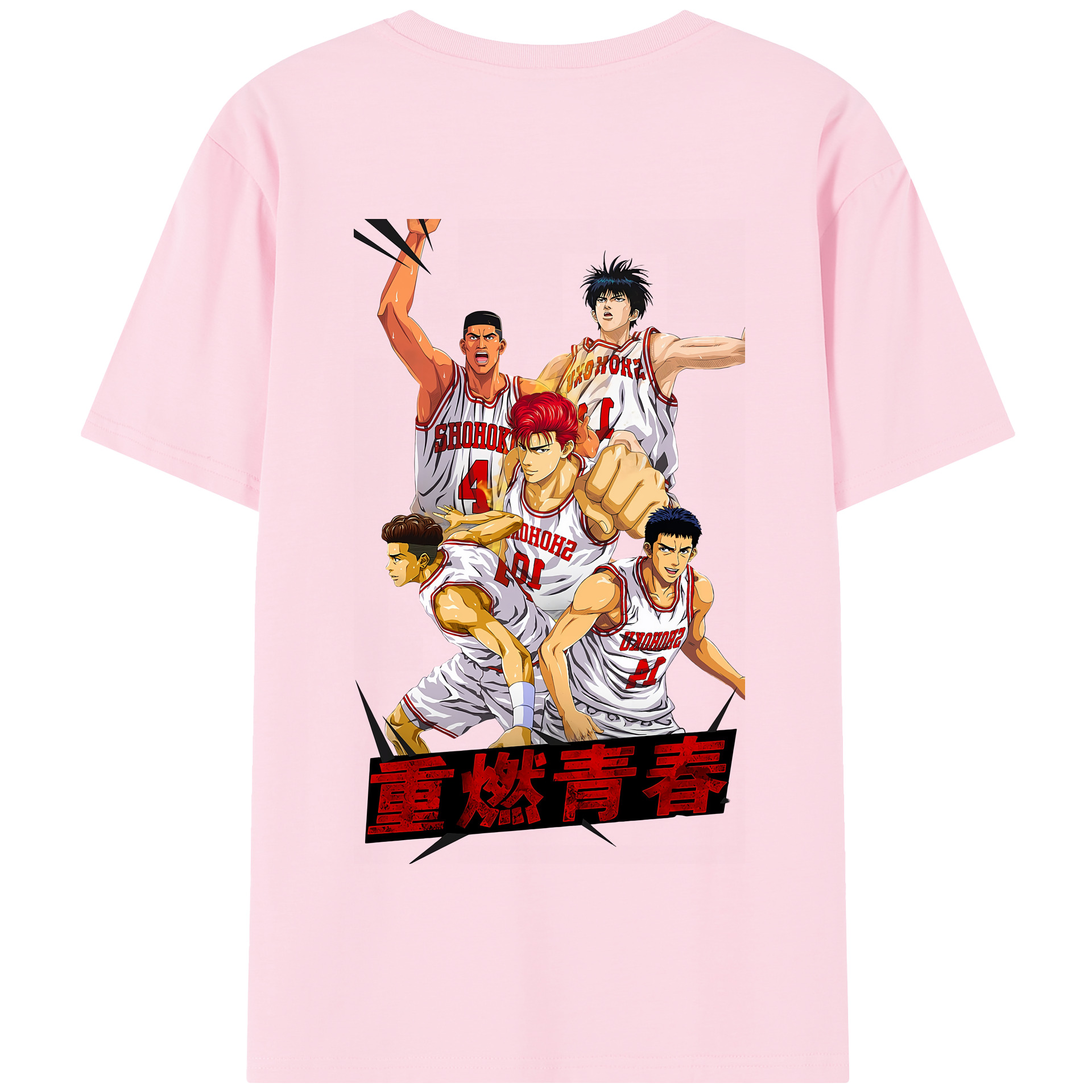 SLAM DUNK／スラムダンク 綿100％半袖Tシャツ（背面プリント）