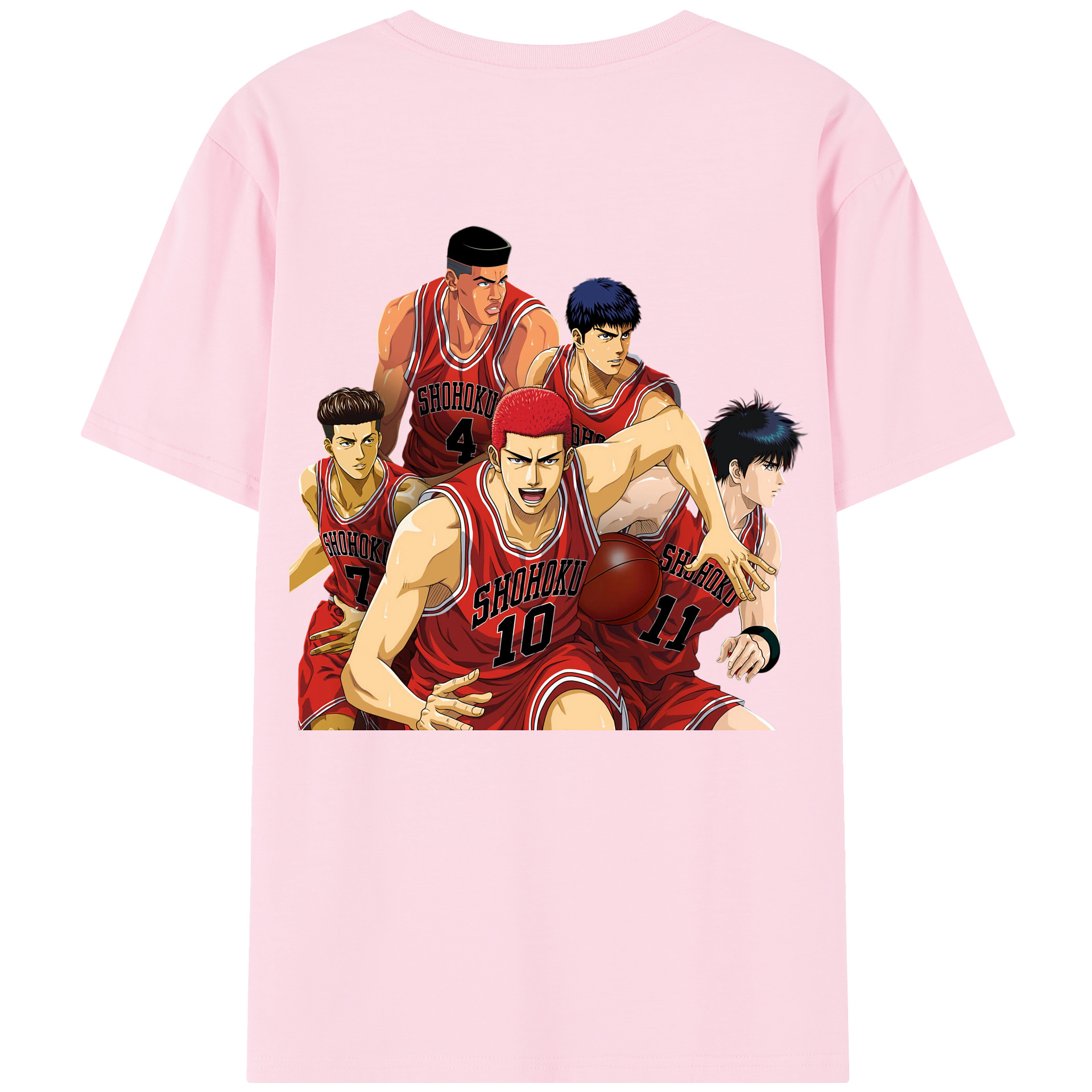 SLAM DUNK／スラムダンク 綿100％半袖Tシャツ（背面プリント）
