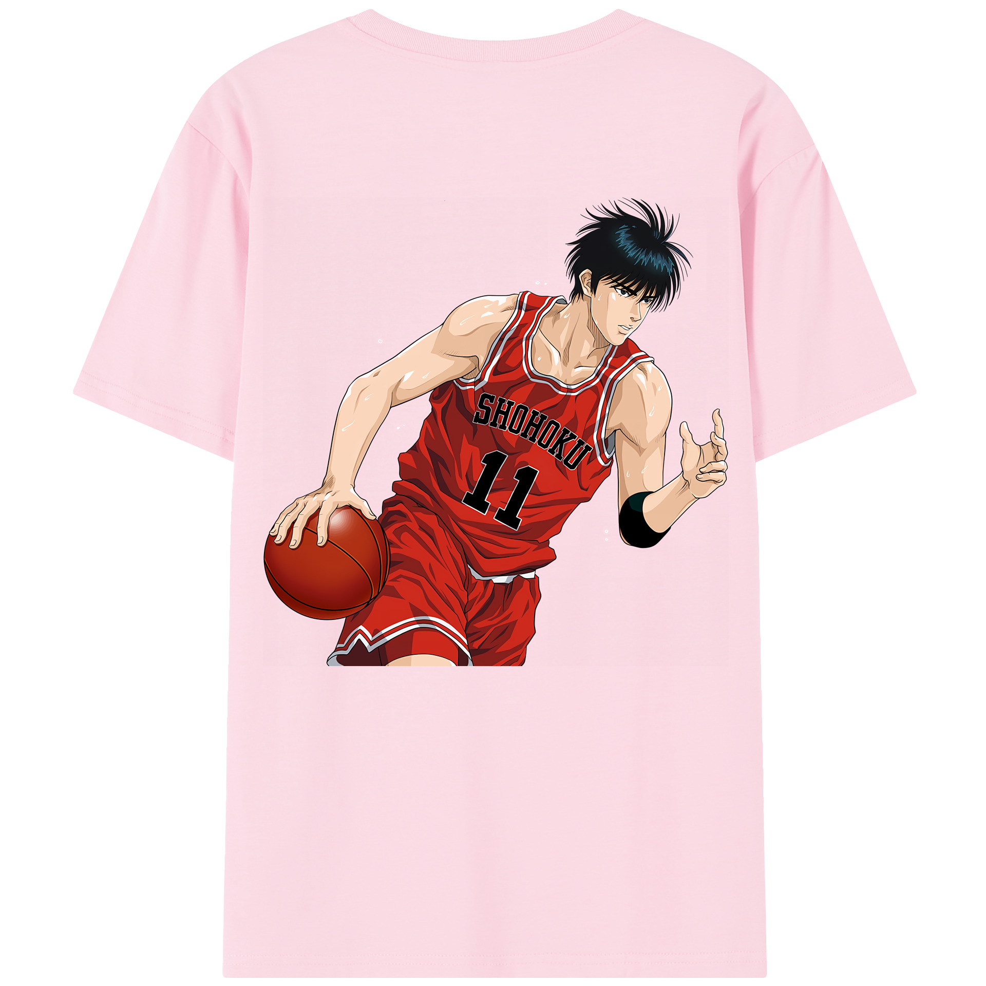 SLAM DUNK／スラムダンク 綿100％半袖Tシャツ（背面プリント）