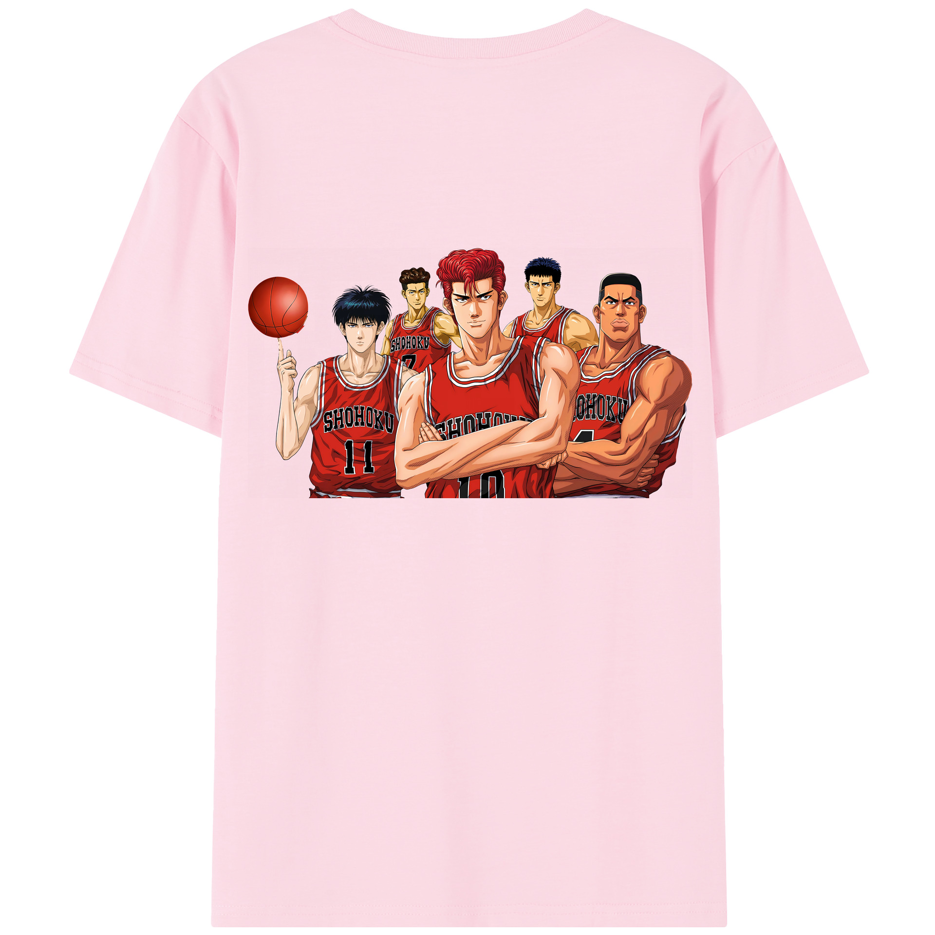 SLAM DUNK／スラムダンク 綿100％半袖Tシャツ（背面プリント）