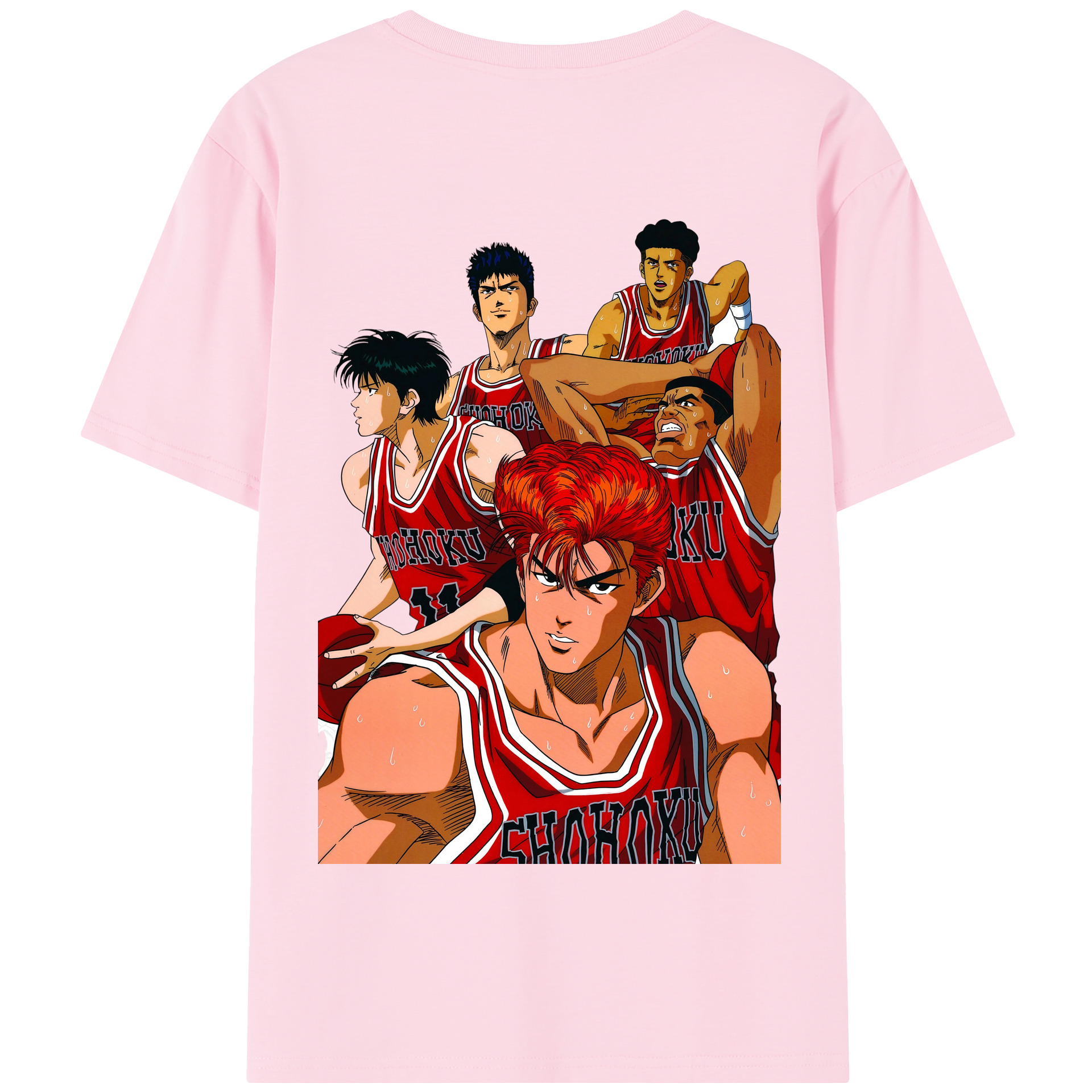 SLAM DUNK／スラムダンク 綿100％半袖Tシャツ（背面プリント）