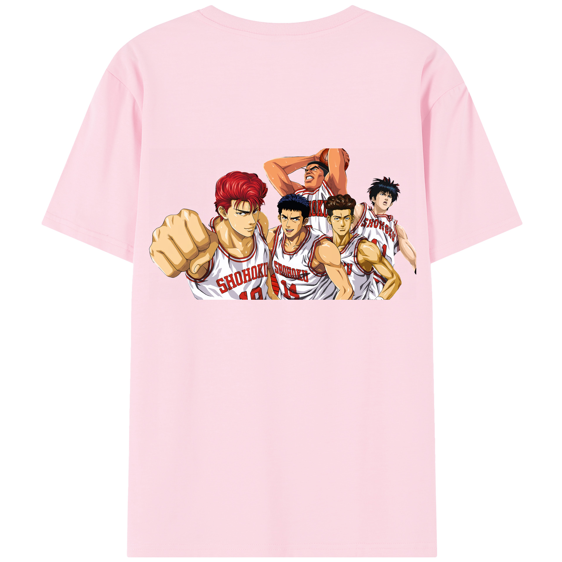 SLAM DUNK／スラムダンク 綿100％半袖Tシャツ（背面プリント）