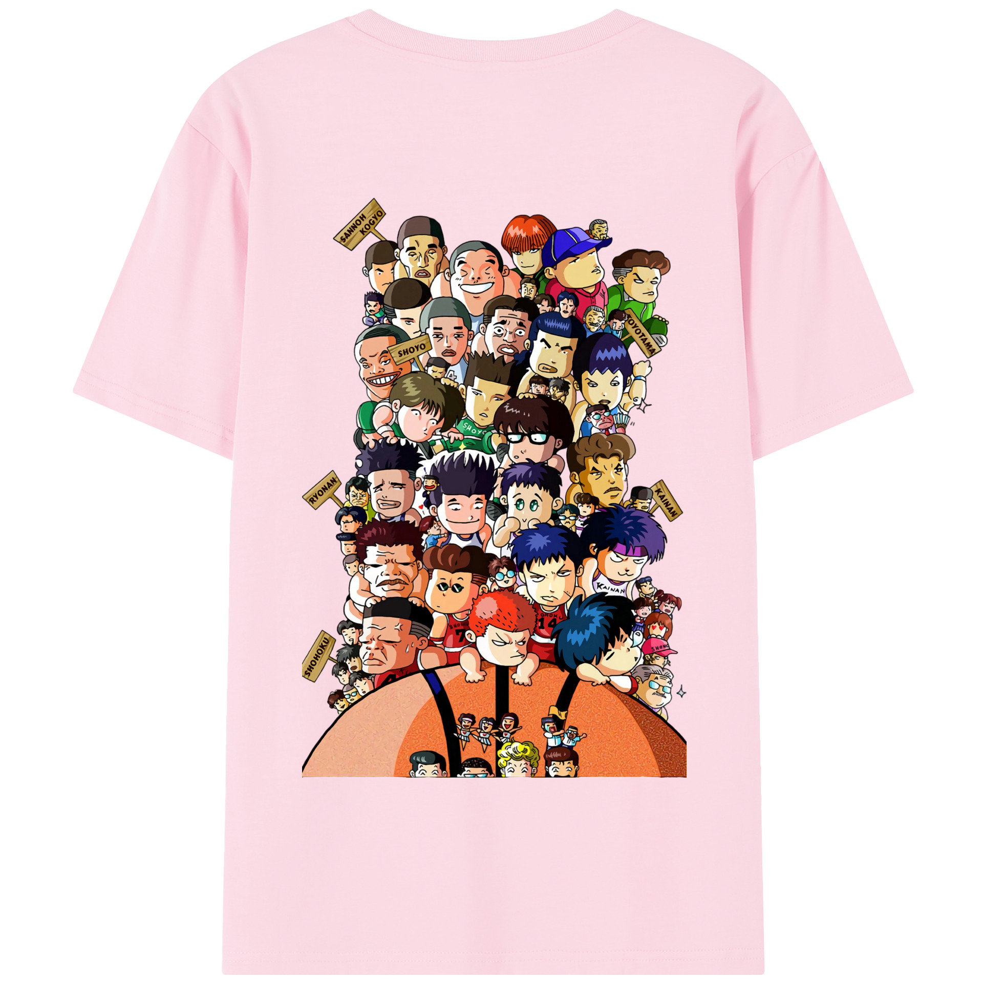 SLAM DUNK／スラムダンク 綿100％半袖Tシャツ（背面プリント）
