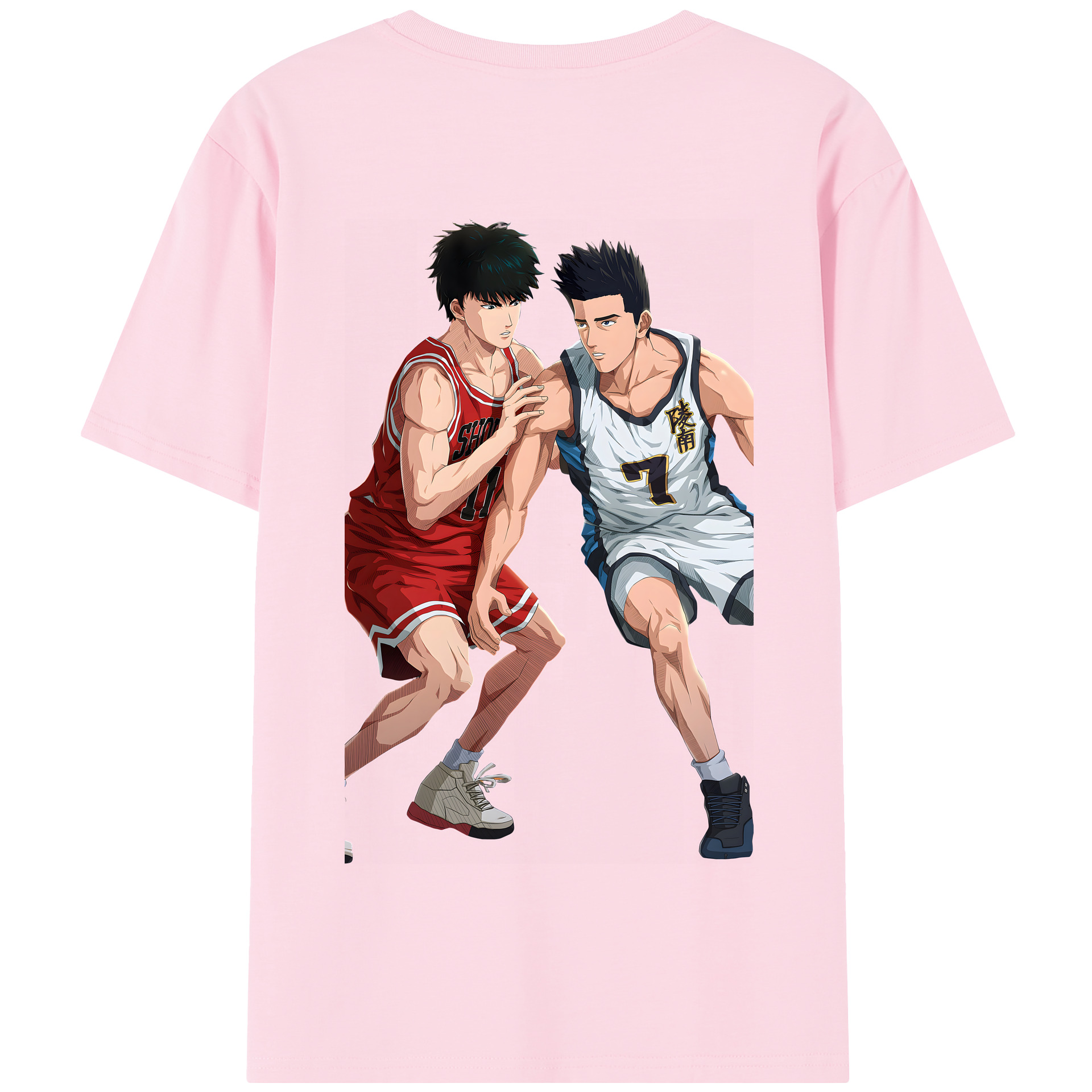 SLAM DUNK／スラムダンク 綿100％半袖Tシャツ（背面プリント）