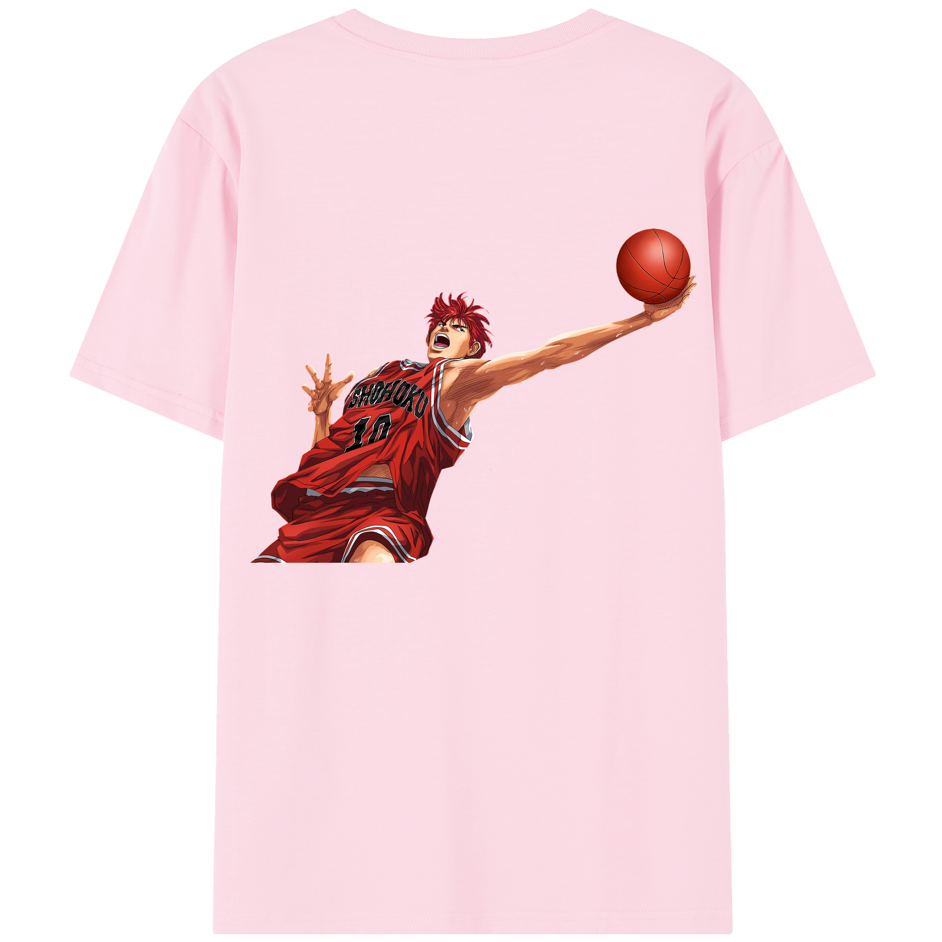 SLAM DUNK／スラムダンク 綿100％半袖Tシャツ（背面プリント）