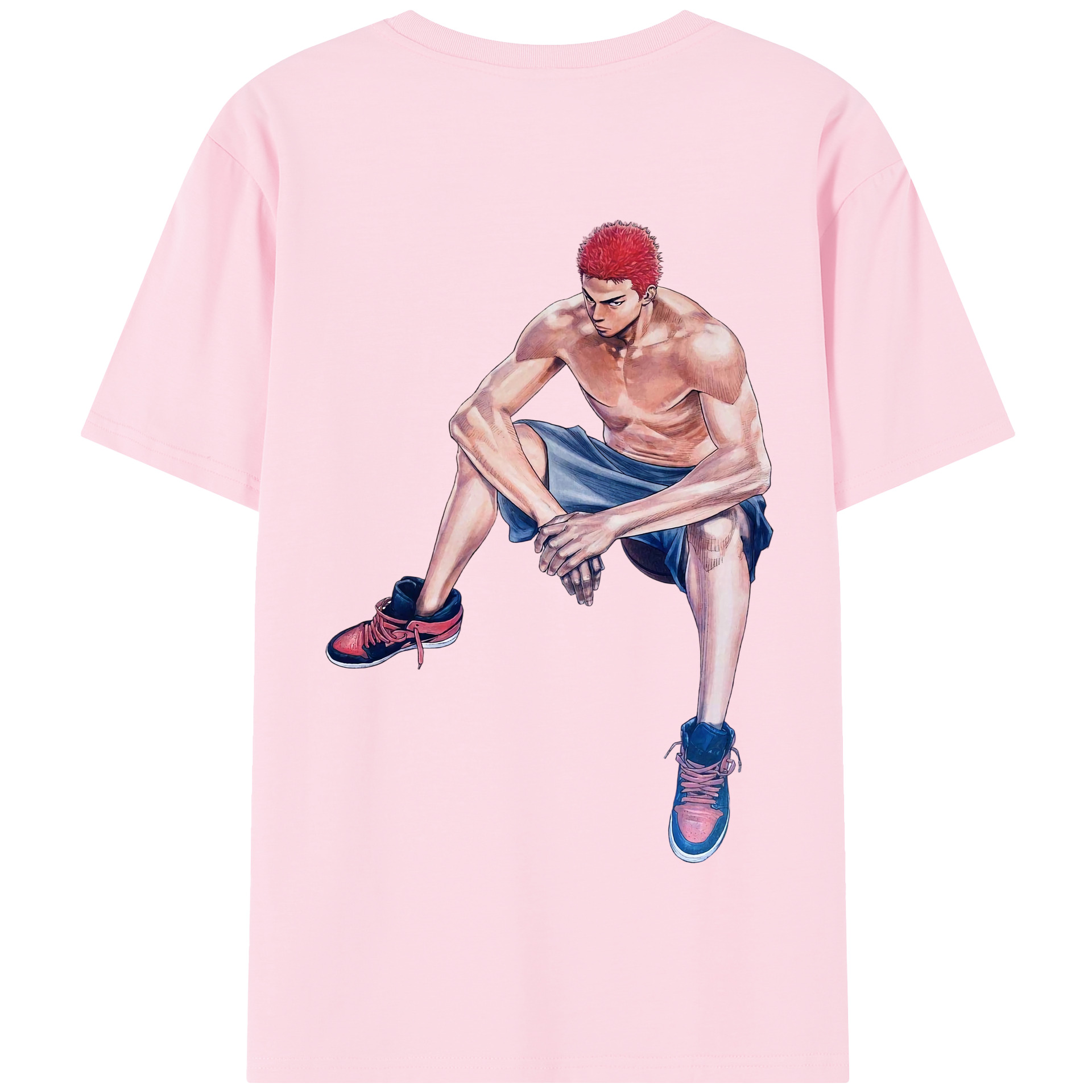 SLAM DUNK／スラムダンク 綿100％半袖Tシャツ（背面プリント）