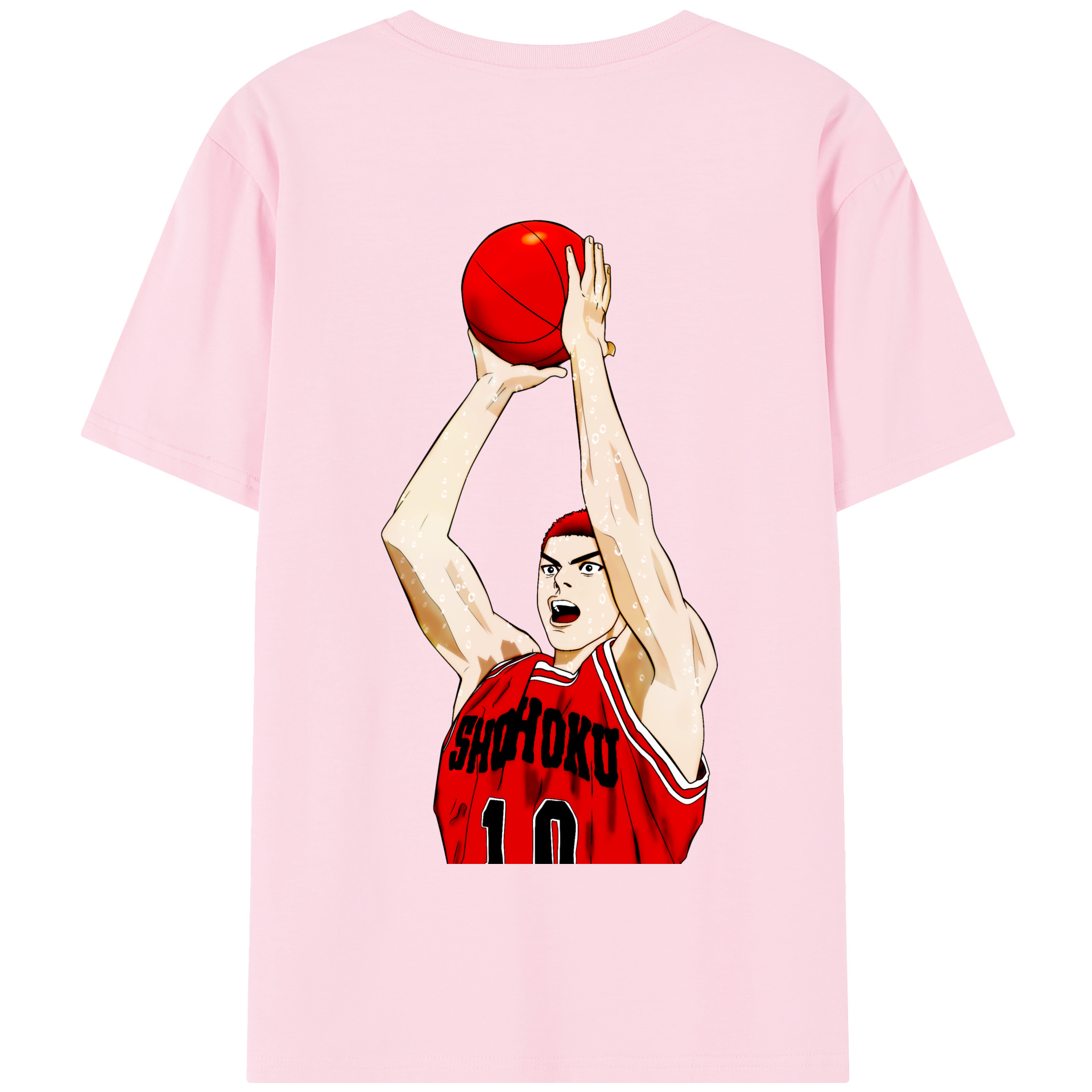 SLAM DUNK／スラムダンク 綿100％半袖Tシャツ（背面プリント）