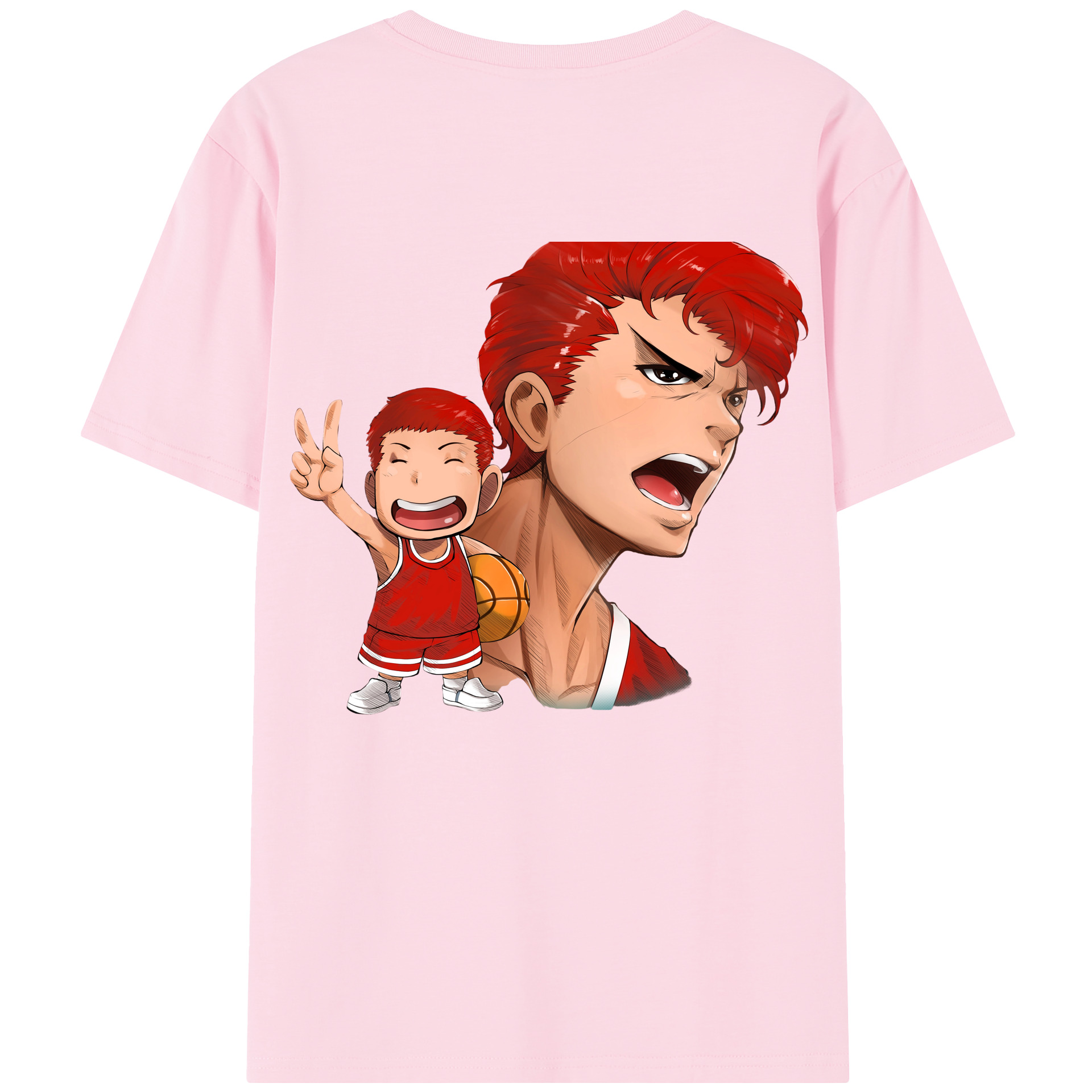 SLAM DUNK／スラムダンク 綿100％半袖Tシャツ（背面プリント）