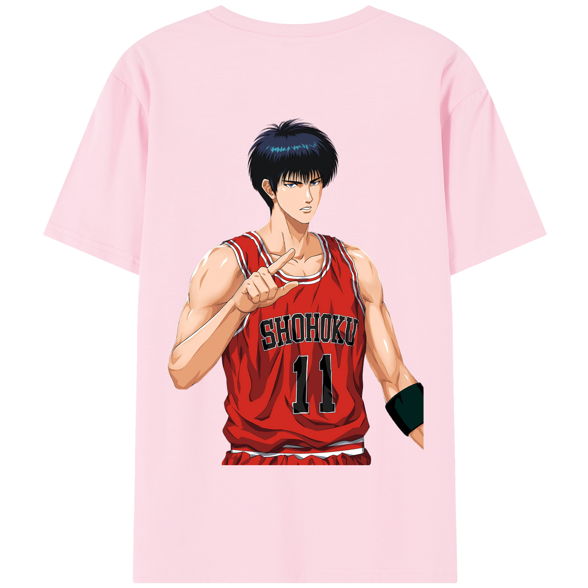 SLAM DUNK／スラムダンク 綿100％半袖Tシャツ（背面プリント）