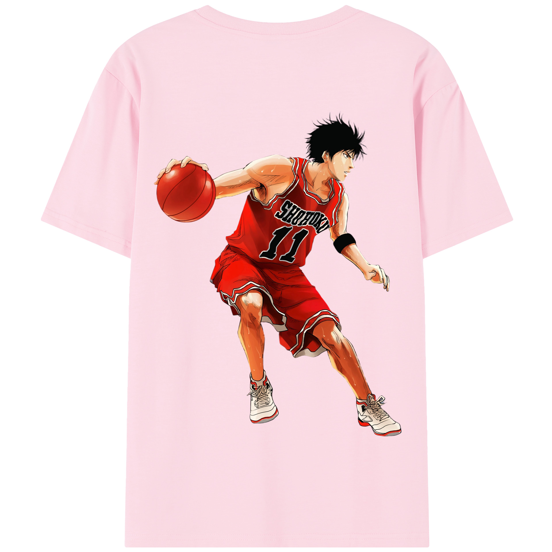 SLAM DUNK／スラムダンク 綿100％半袖Tシャツ（背面プリント）