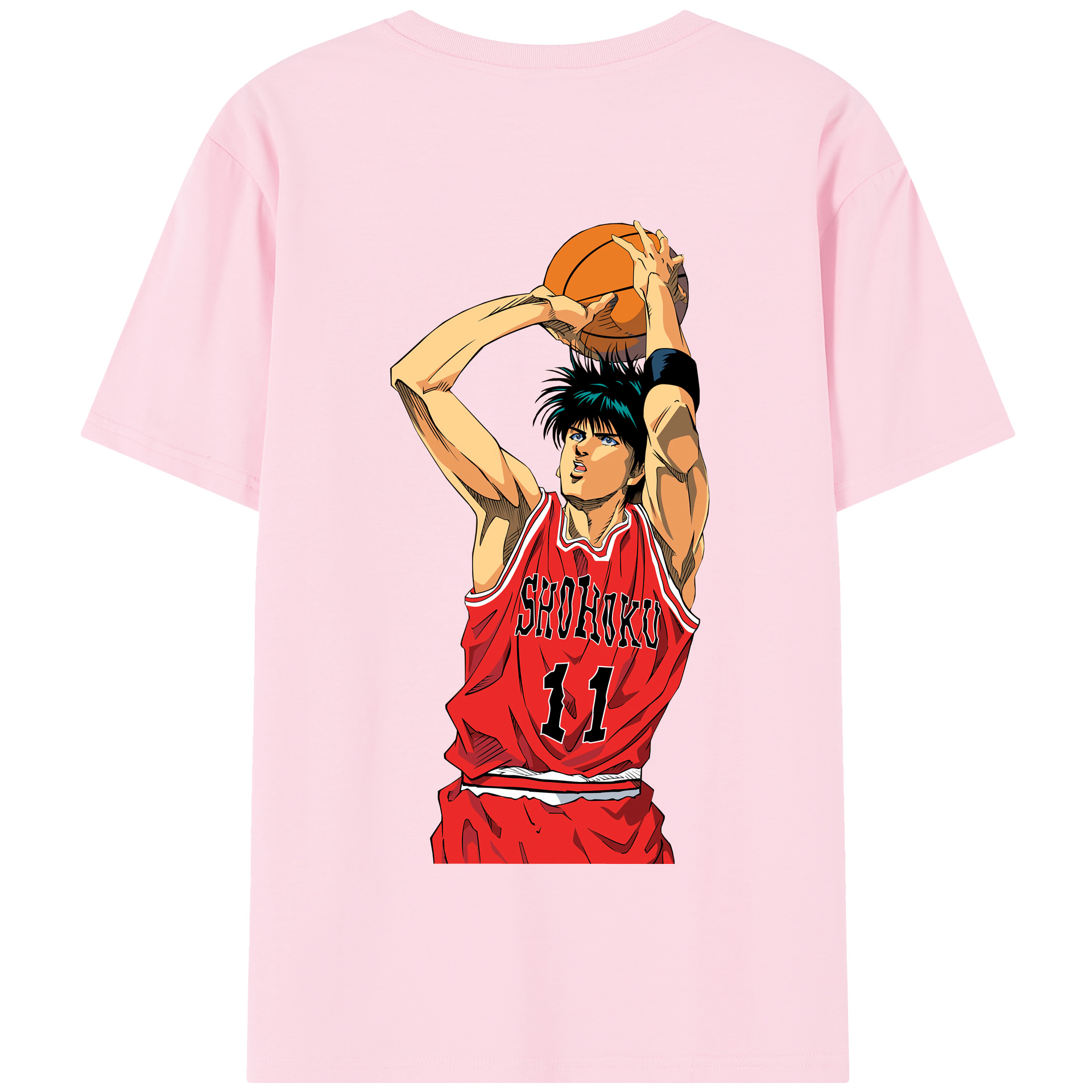SLAM DUNK／スラムダンク 綿100％半袖Tシャツ（背面プリント）