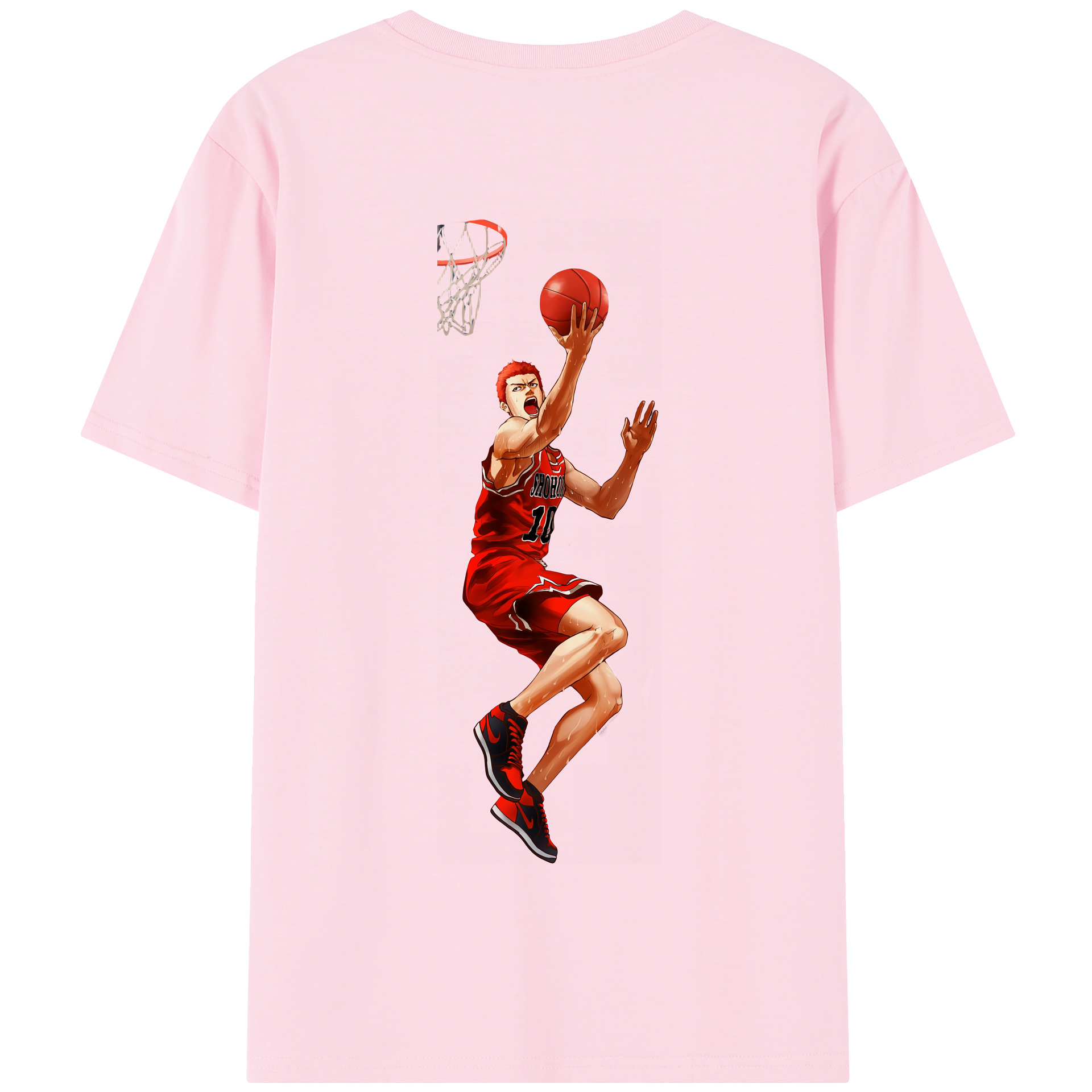 SLAM DUNK／スラムダンク 綿100％半袖Tシャツ（背面プリント）