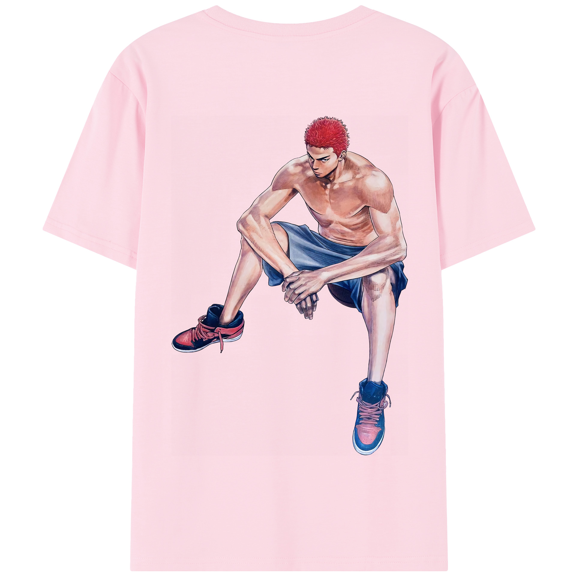 SLAM DUNK／スラムダンク 綿100％半袖Tシャツ（背面プリント）