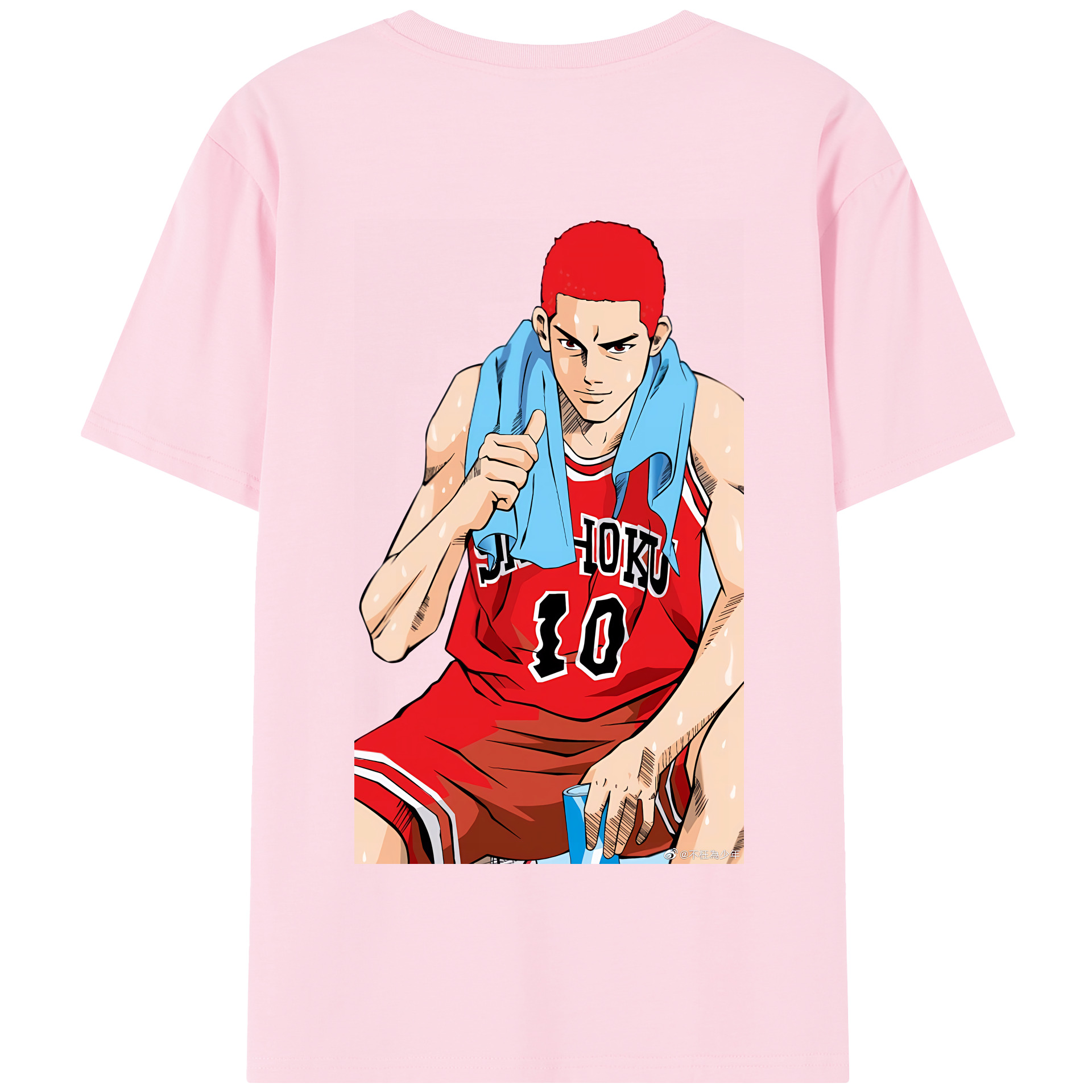 SLAM DUNK／スラムダンク 綿100％半袖Tシャツ（背面プリント）