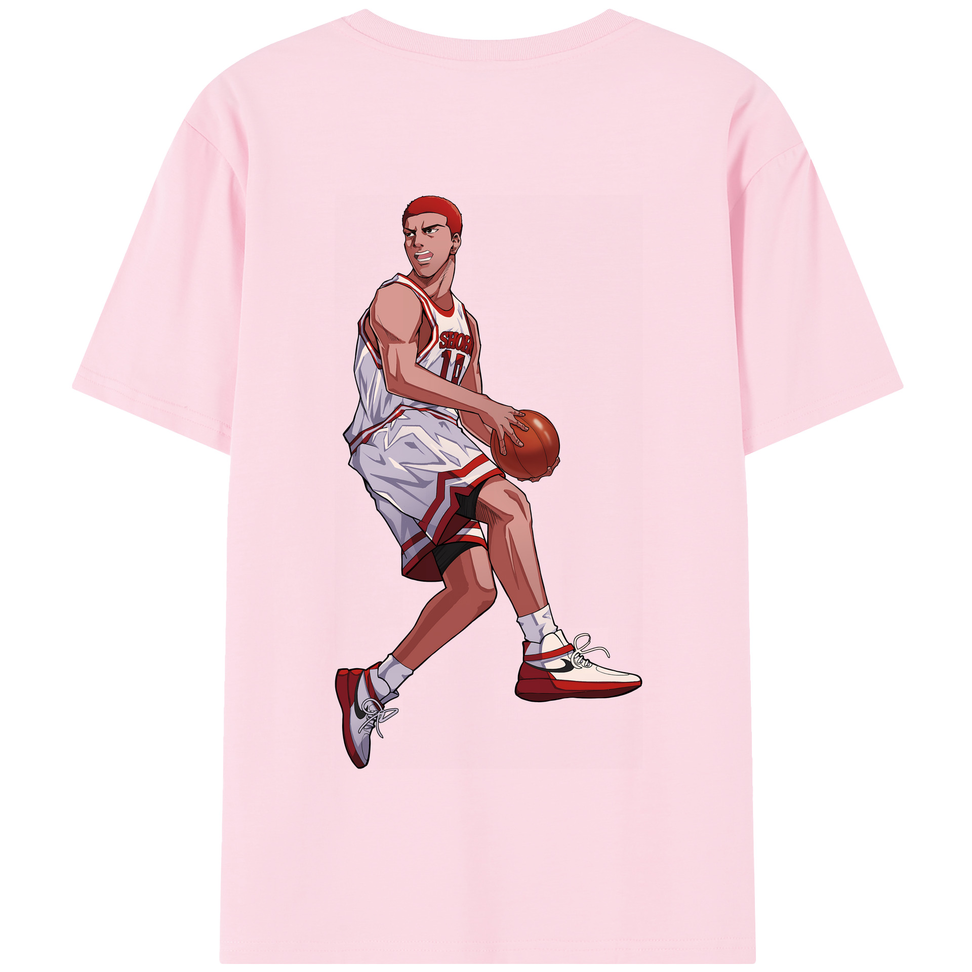 SLAM DUNK／スラムダンク 綿100％半袖Tシャツ（背面プリント）