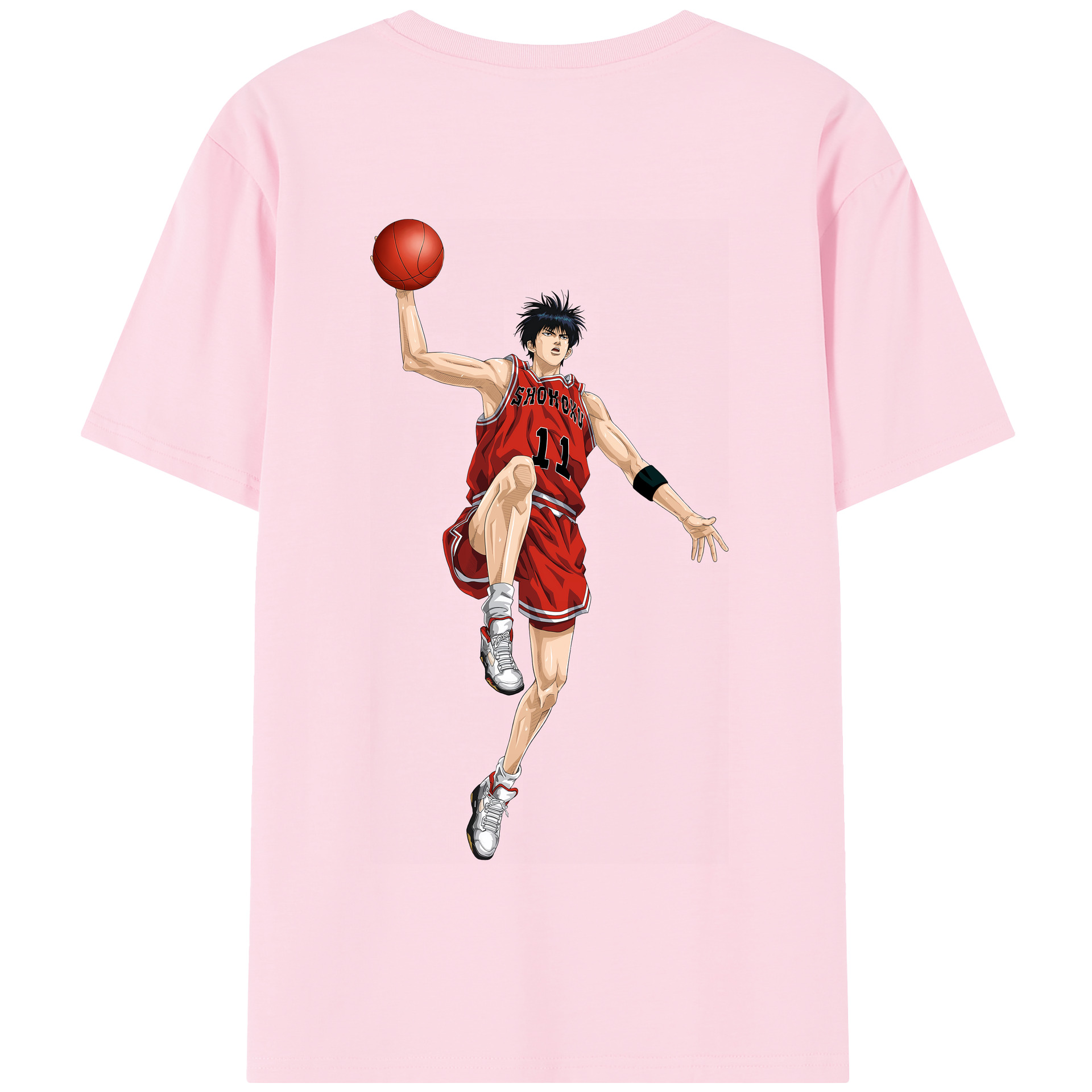 SLAM DUNK／スラムダンク 綿100％半袖Tシャツ（背面プリント）