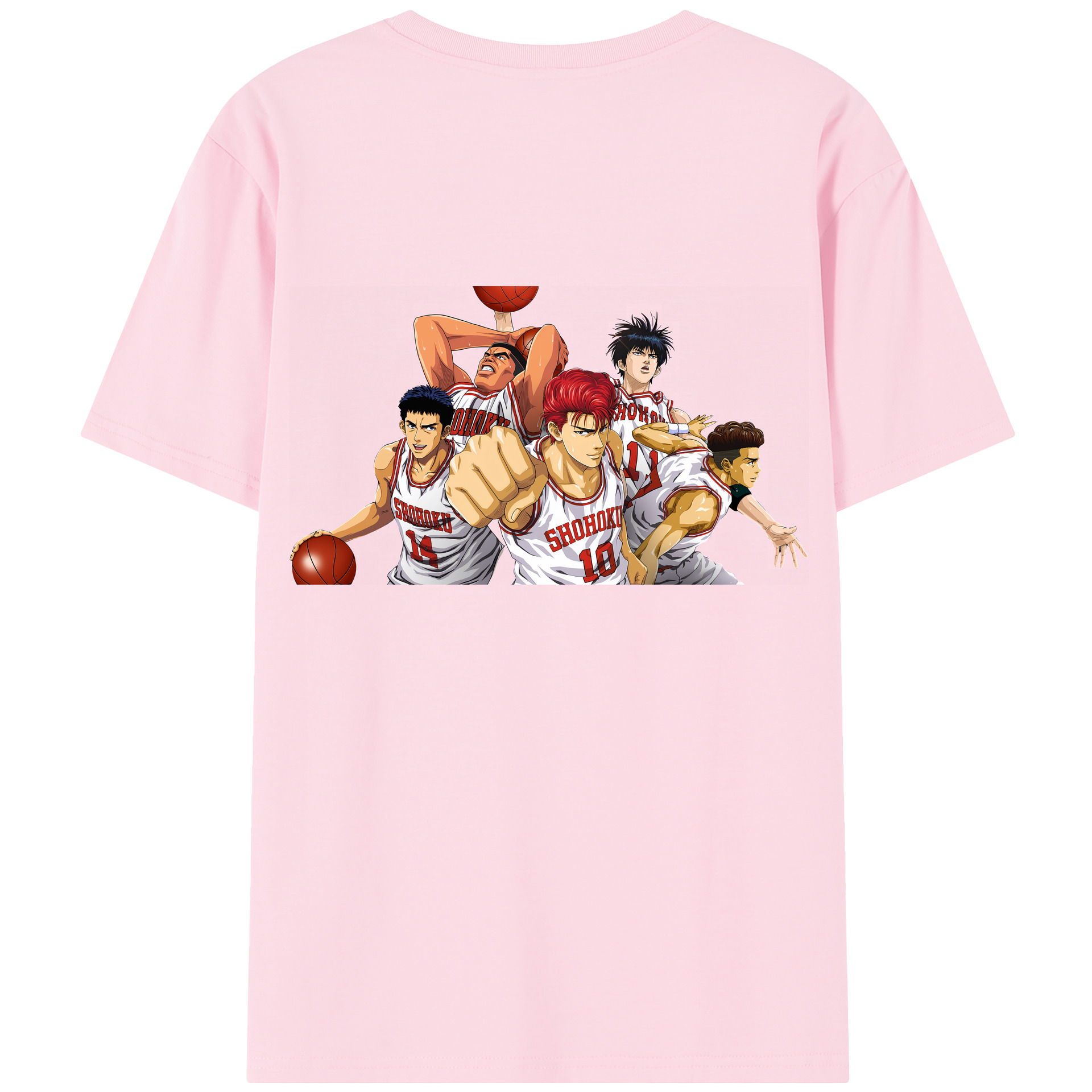 SLAM DUNK／スラムダンク 綿100％半袖Tシャツ（背面プリント）