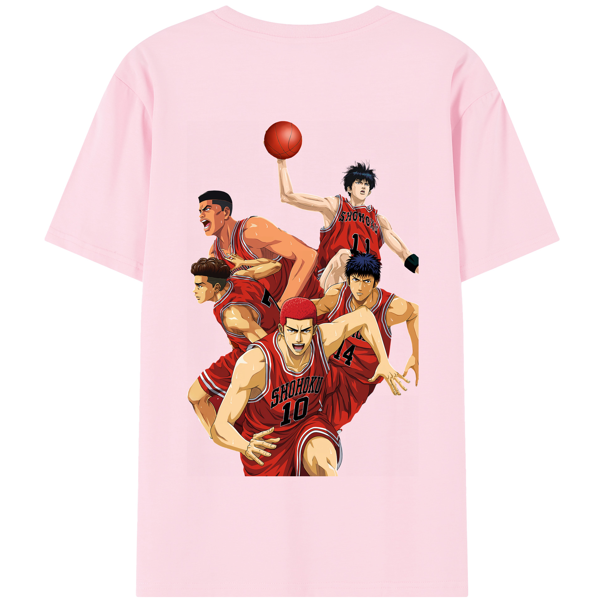 SLAM DUNK／スラムダンク 綿100％半袖Tシャツ（背面プリント）