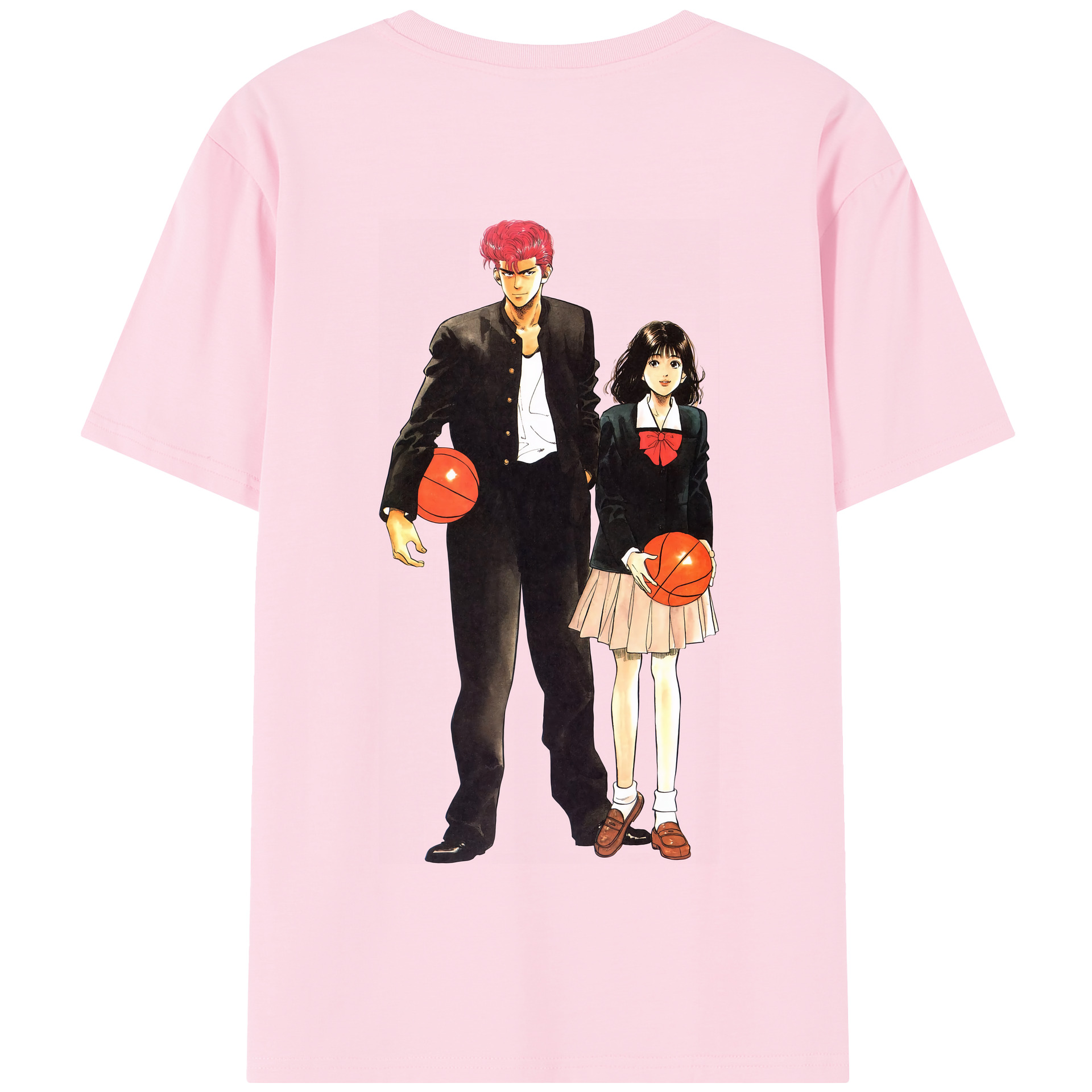 SLAM DUNK／スラムダンク 綿100％半袖Tシャツ（背面プリント）