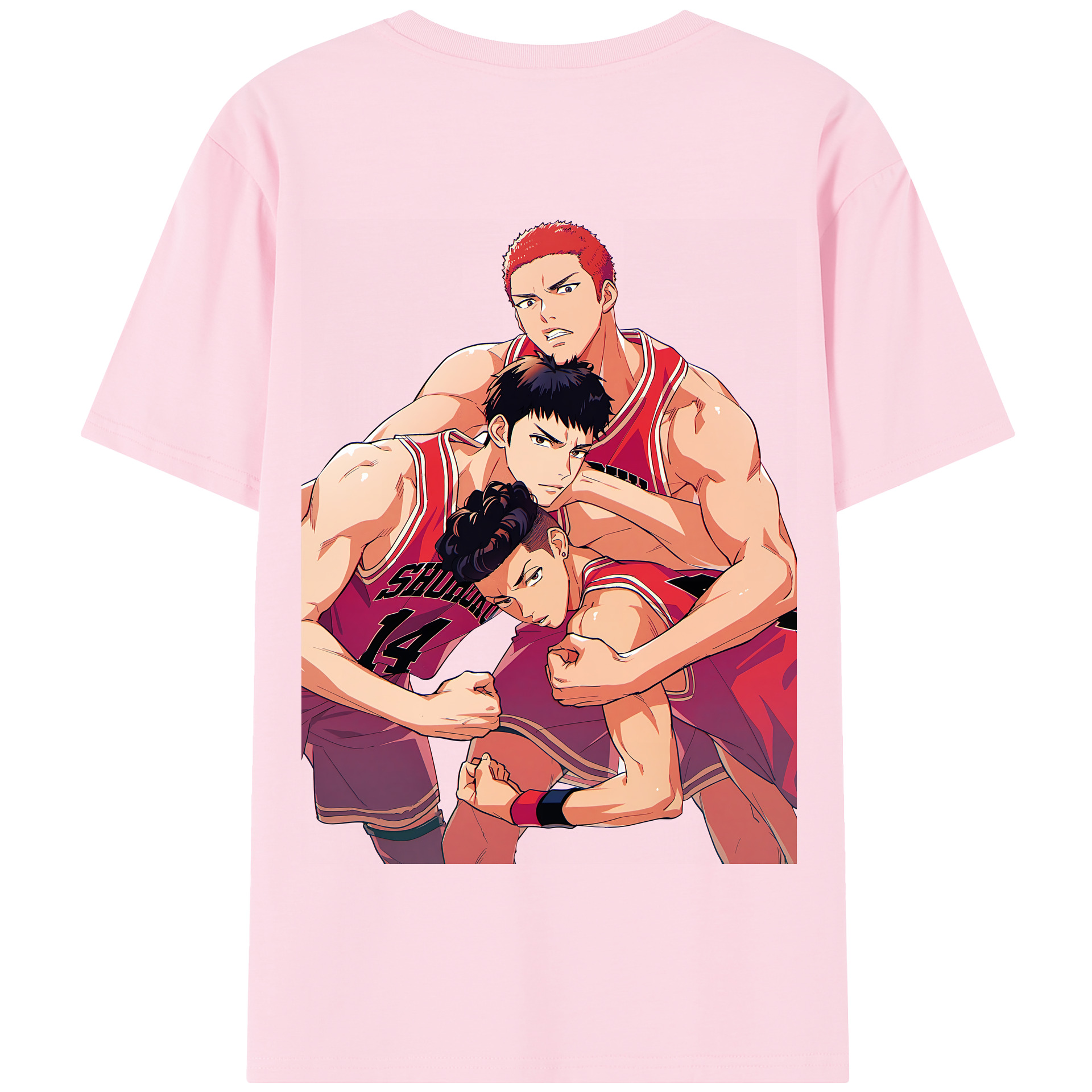 SLAM DUNK／スラムダンク 綿100％半袖Tシャツ（背面プリント）