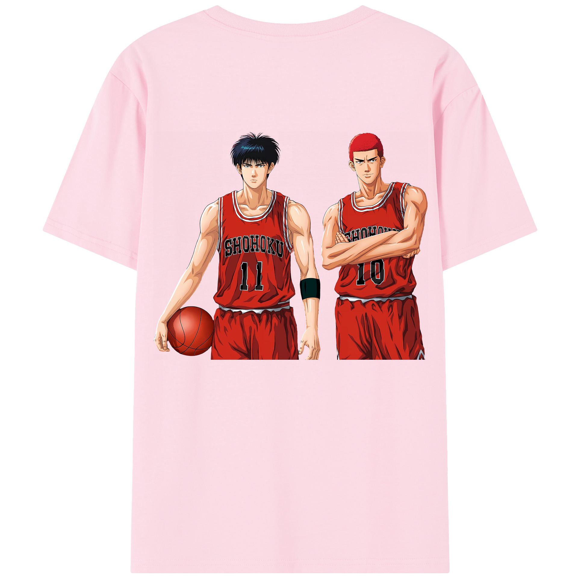 SLAM DUNK／スラムダンク 綿100％半袖Tシャツ（背面プリント）