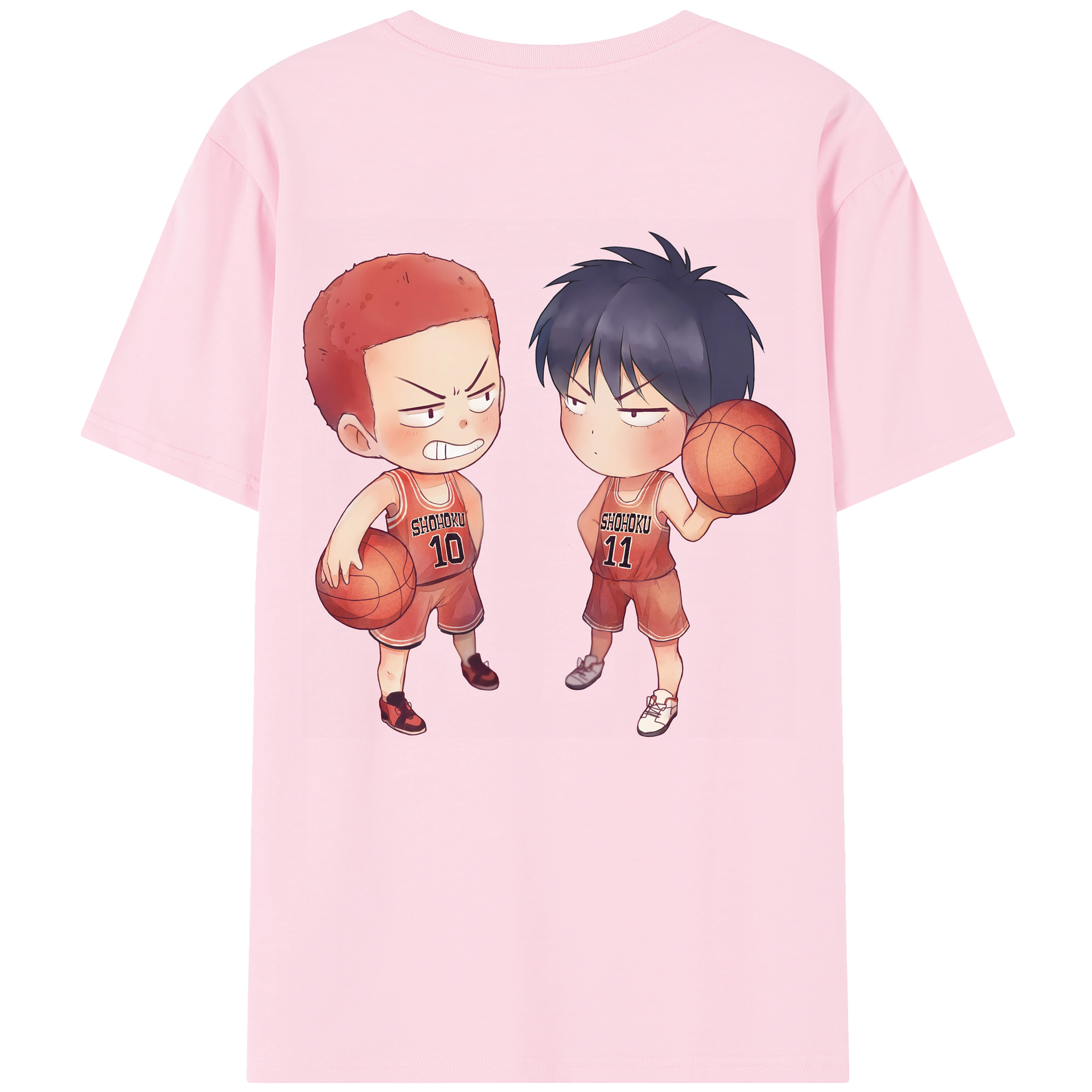 SLAM DUNK／スラムダンク 綿100％半袖Tシャツ（背面プリント）