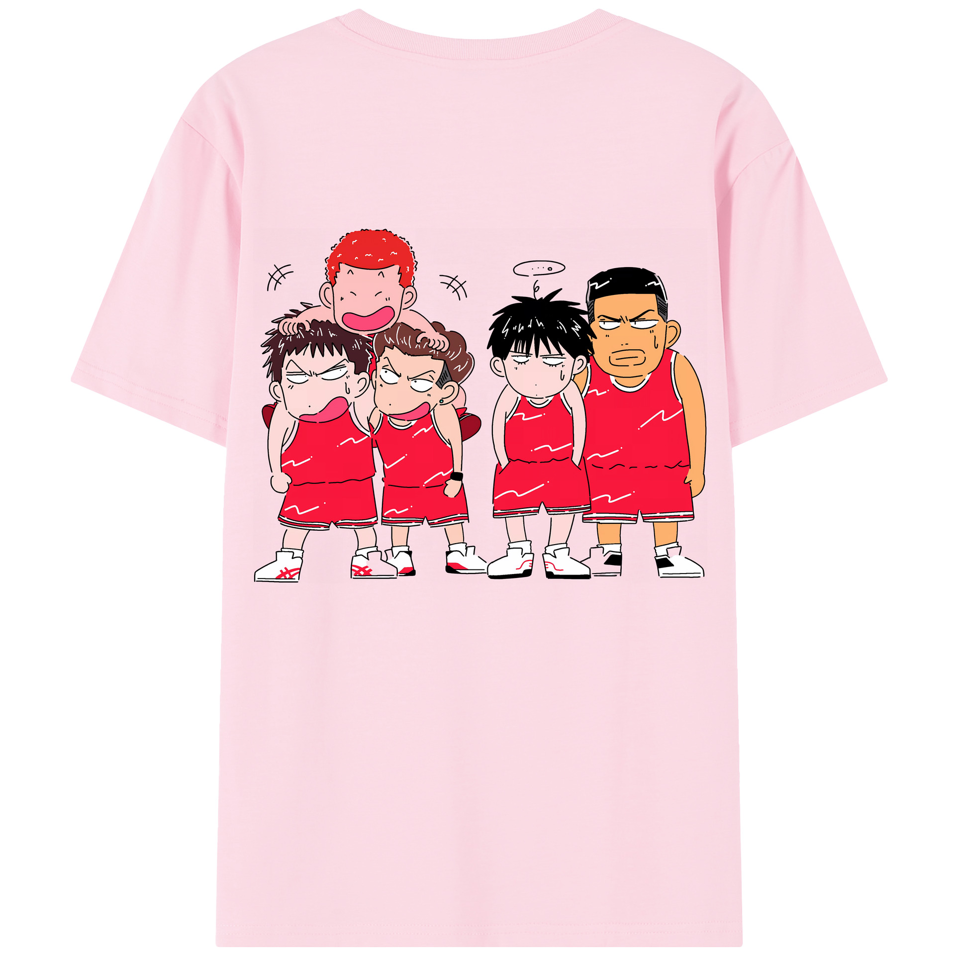 SLAM DUNK／スラムダンク 綿100％半袖Tシャツ（背面プリント）