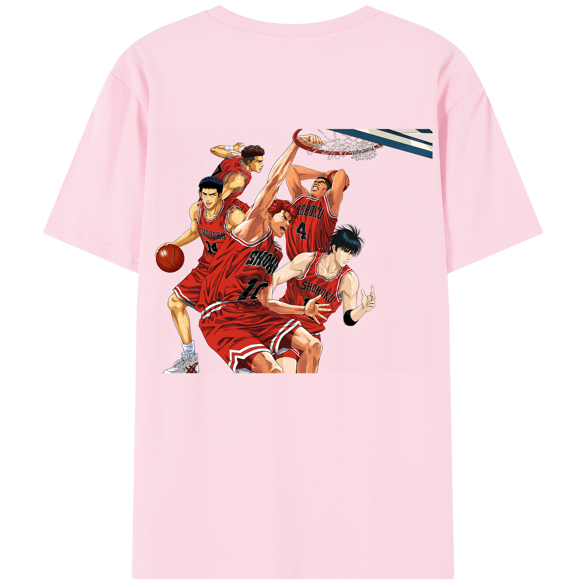 SLAM DUNK／スラムダンク 綿100％半袖Tシャツ（背面プリント）