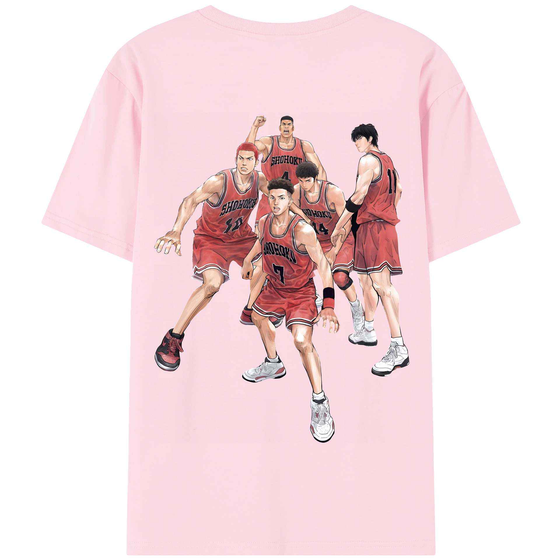 SLAM DUNK／スラムダンク 綿100％半袖Tシャツ（背面プリント）