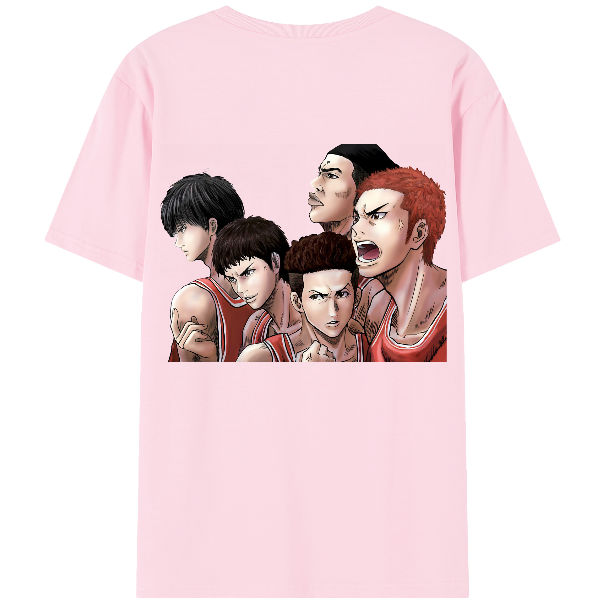 SLAM DUNK／スラムダンク 綿100％半袖Tシャツ（背面プリント）