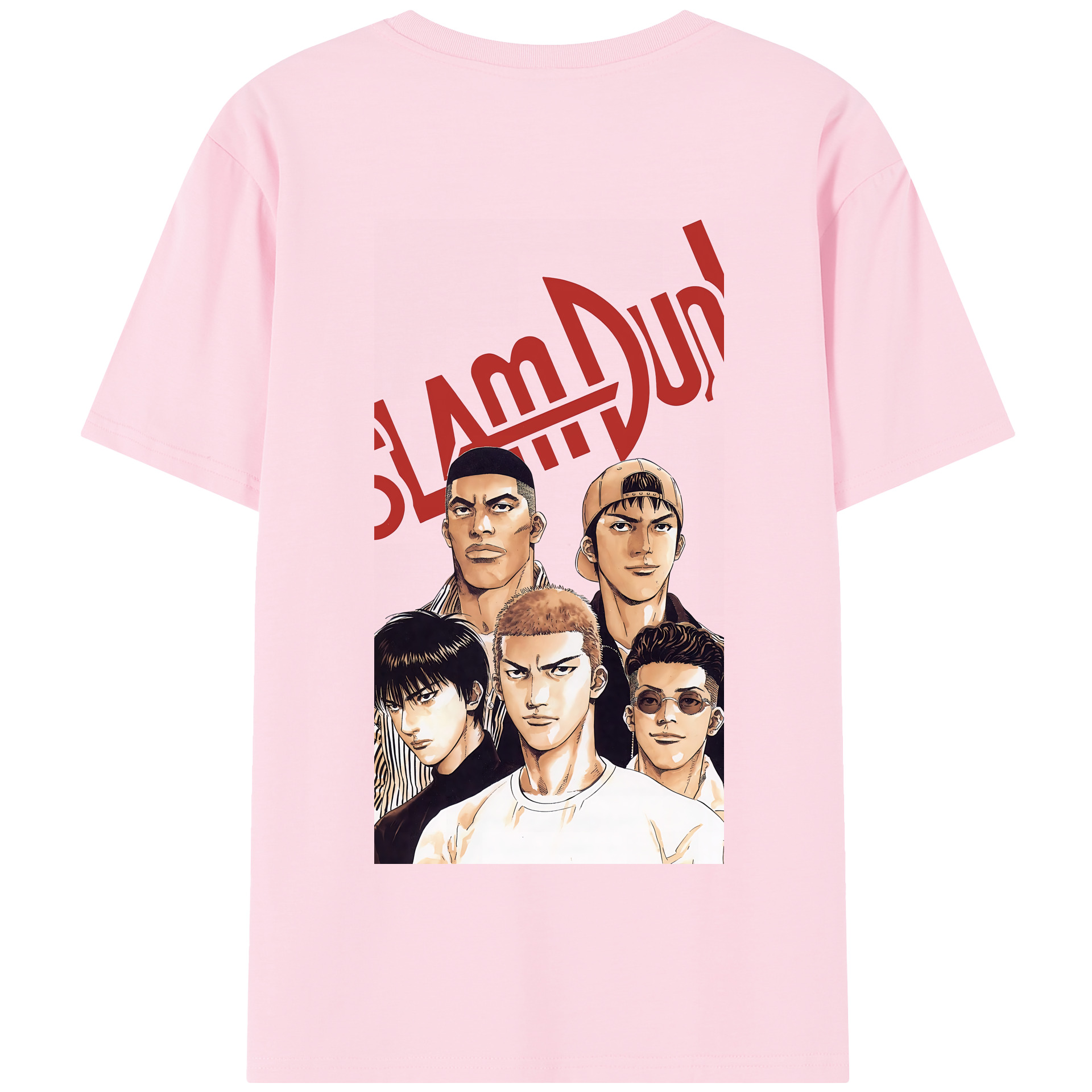 SLAM DUNK／スラムダンク 綿100％半袖Tシャツ（背面プリント）