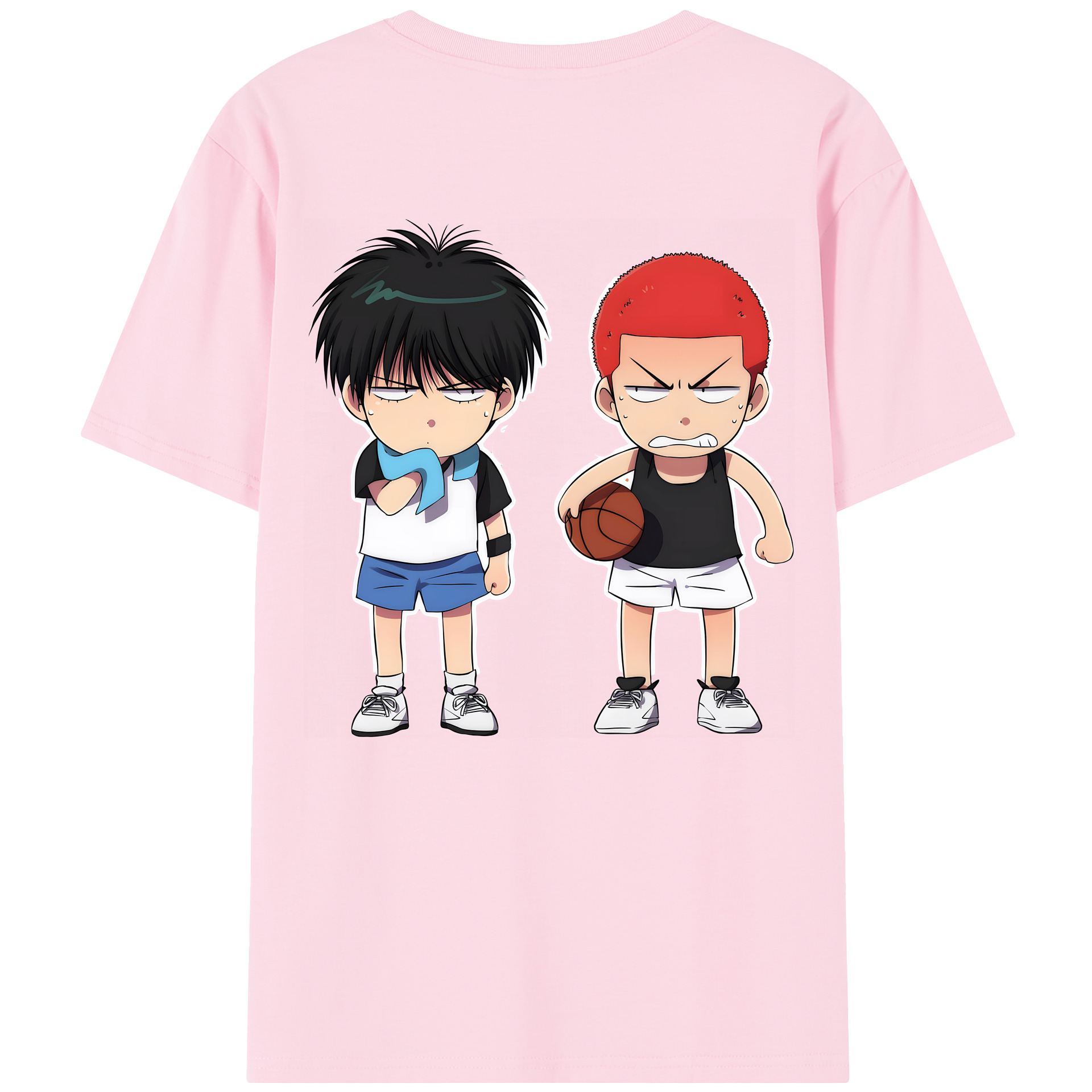 SLAM DUNK／スラムダンク 綿100％半袖Tシャツ（背面プリント）