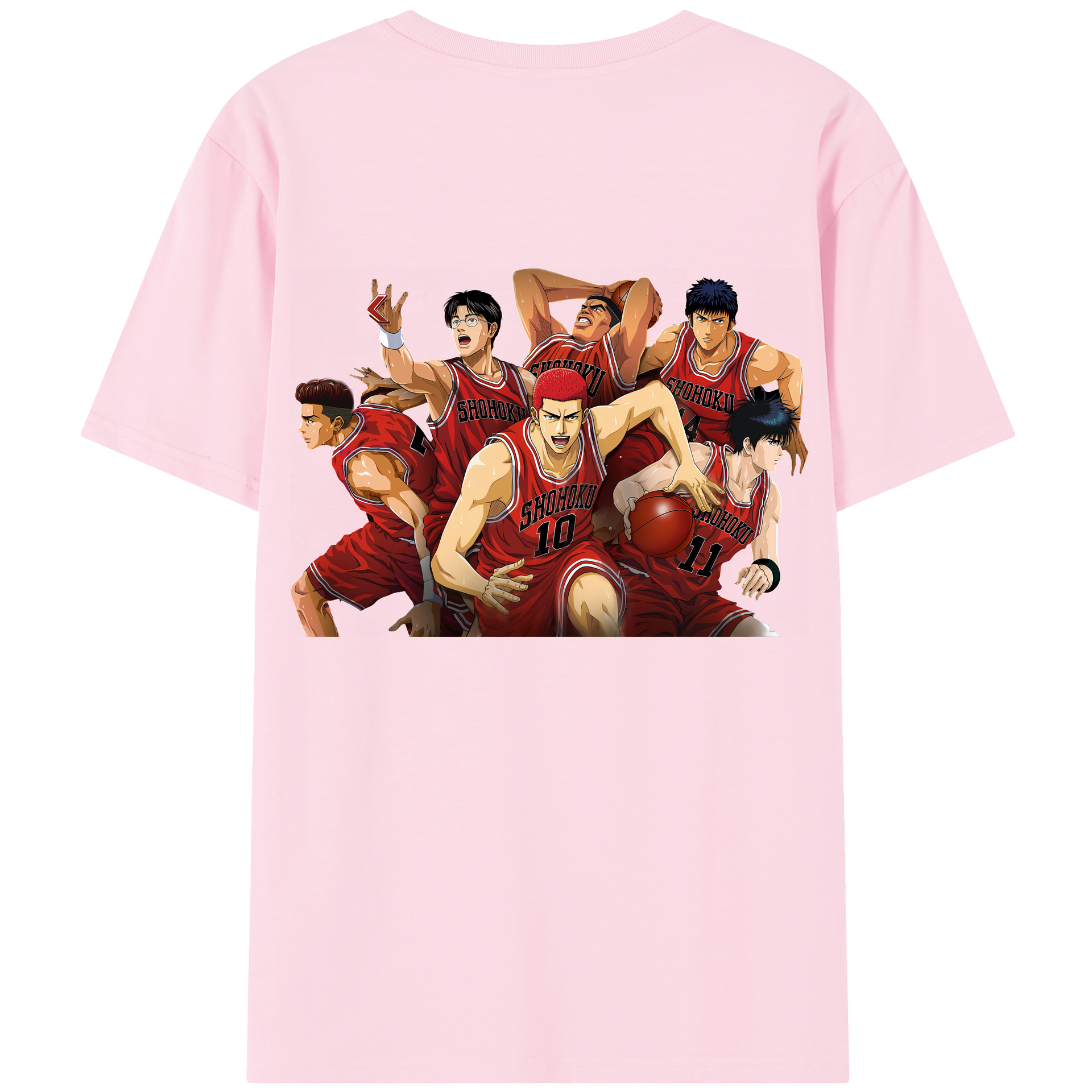 SLAM DUNK／スラムダンク 綿100％半袖Tシャツ（背面プリント）