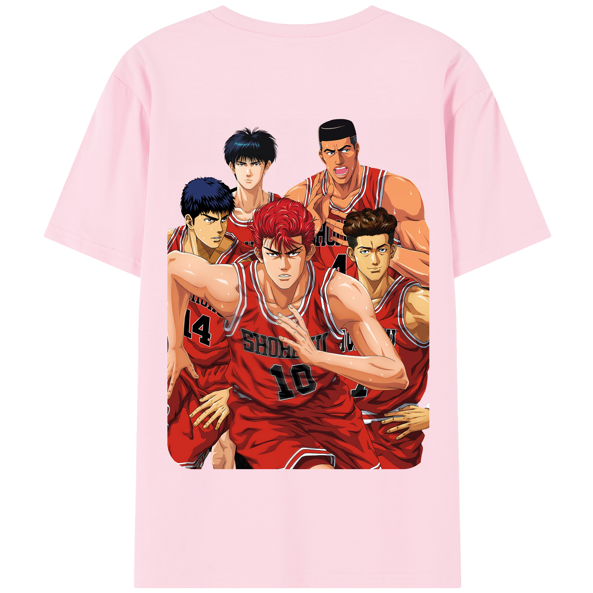 SLAM DUNK／スラムダンク 綿100％半袖Tシャツ（背面プリント）