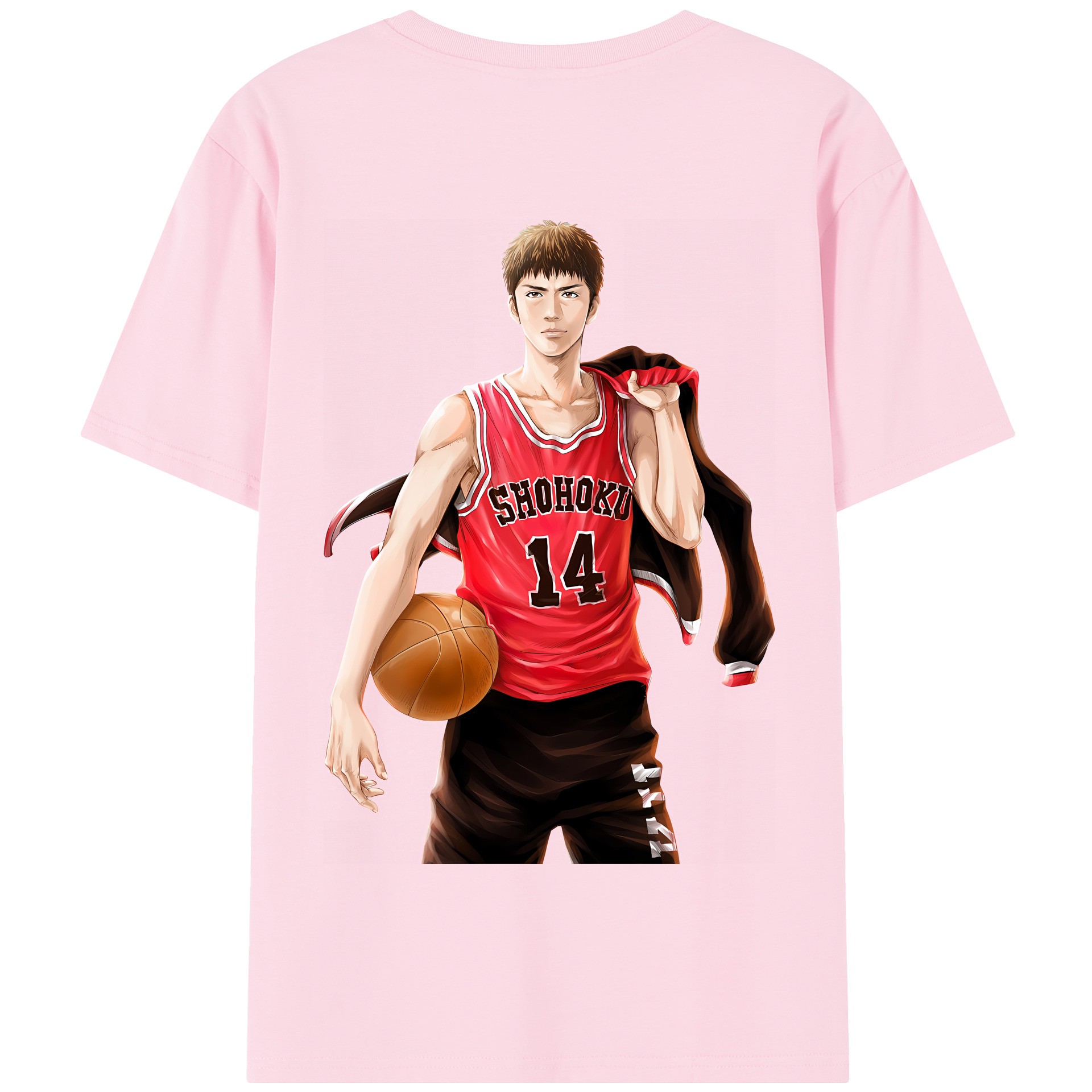 SLAM DUNK／スラムダンク 綿100％半袖Tシャツ（背面プリント）