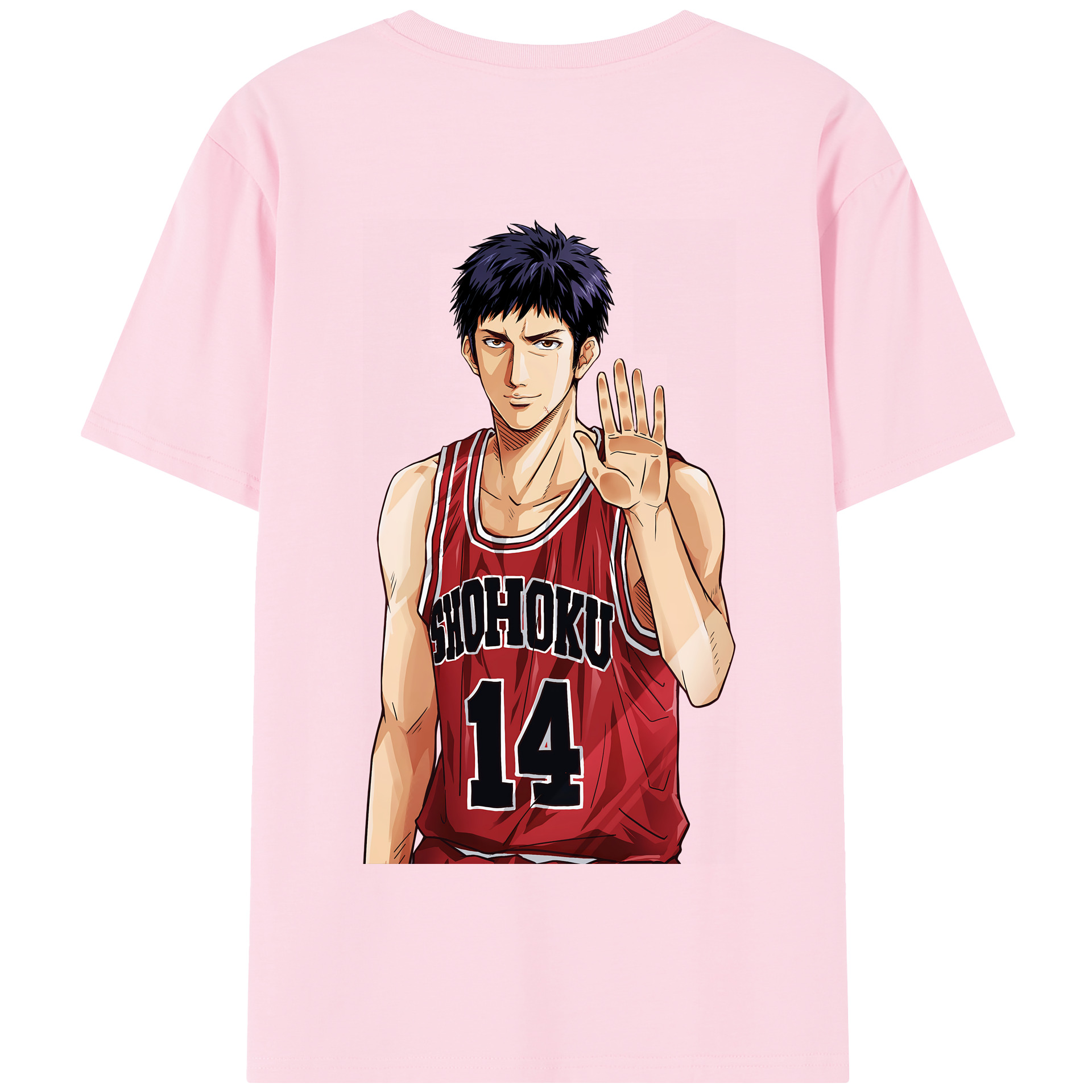 SLAM DUNK／スラムダンク 綿100％半袖Tシャツ（背面プリント）