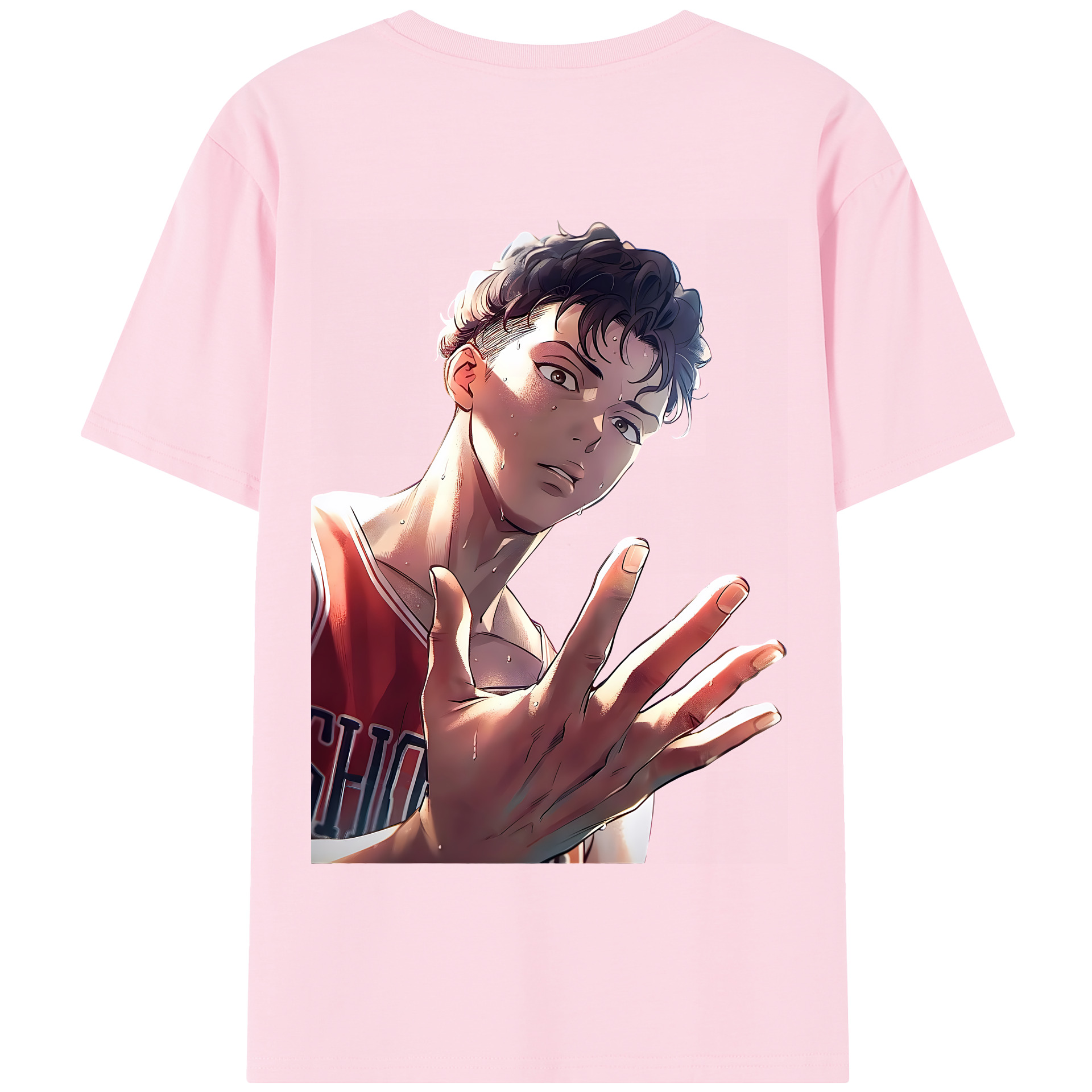 SLAM DUNK／スラムダンク 綿100％半袖Tシャツ（背面プリント）