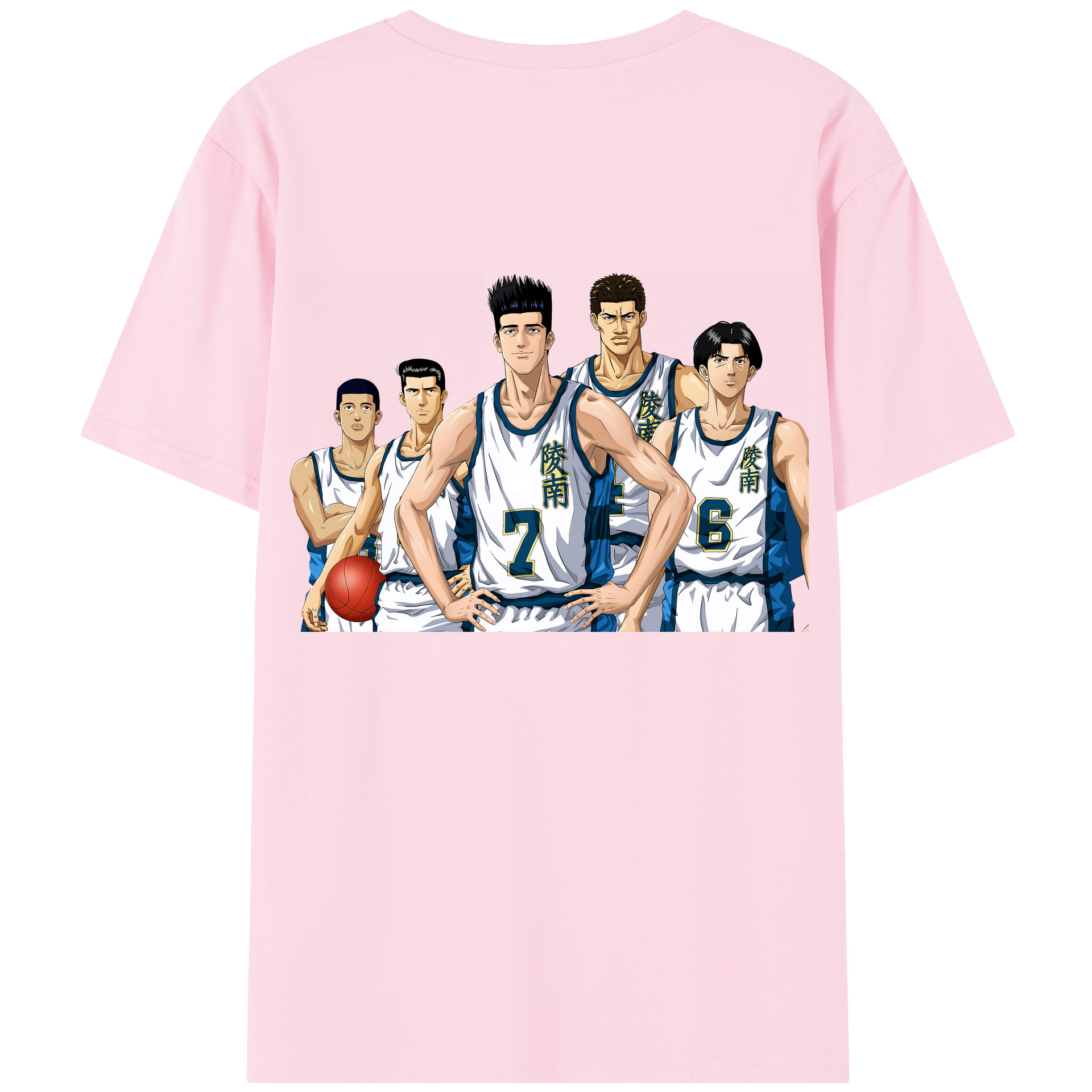SLAM DUNK／スラムダンク 綿100％半袖Tシャツ（背面プリント）