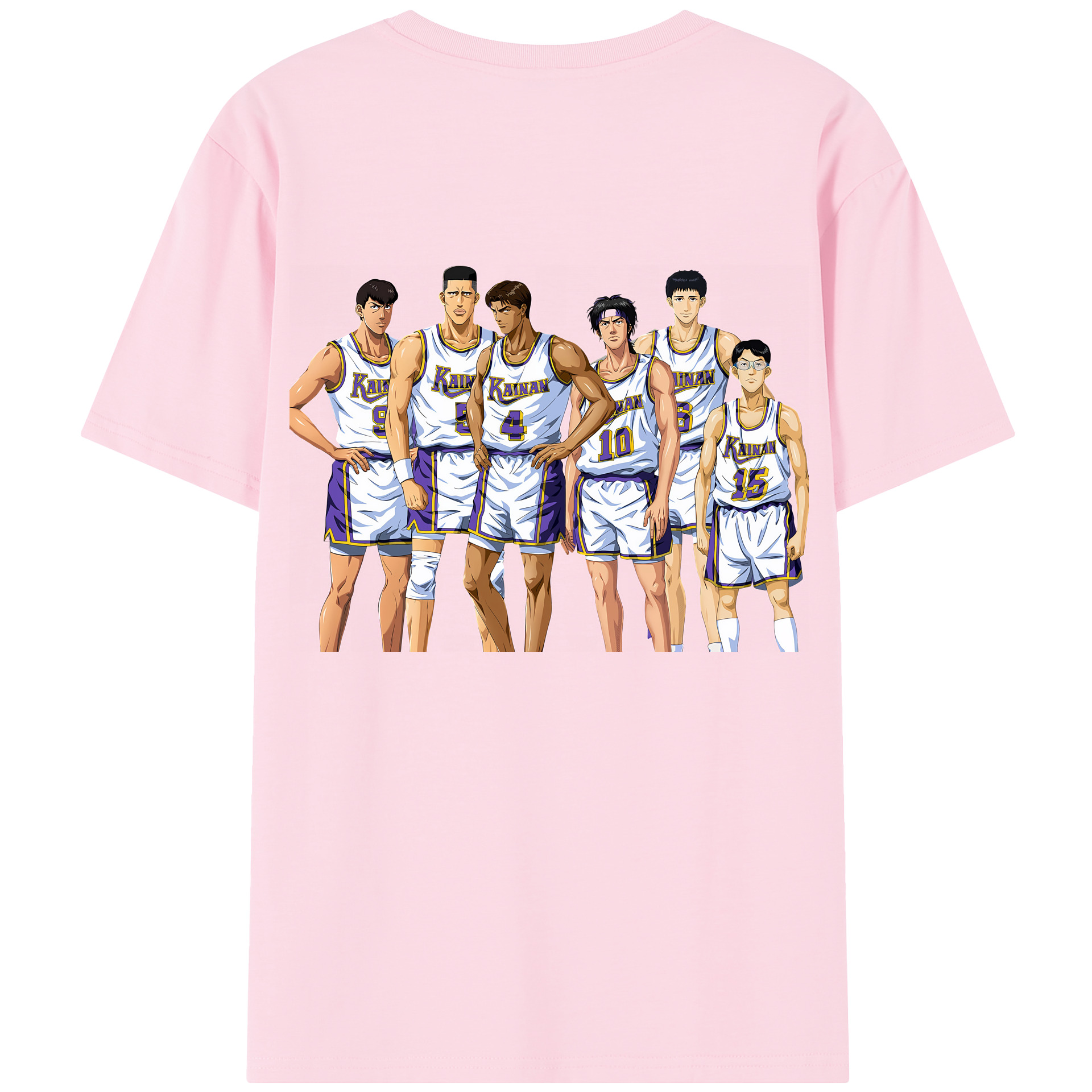 SLAM DUNK／スラムダンク 綿100％半袖Tシャツ（背面プリント）