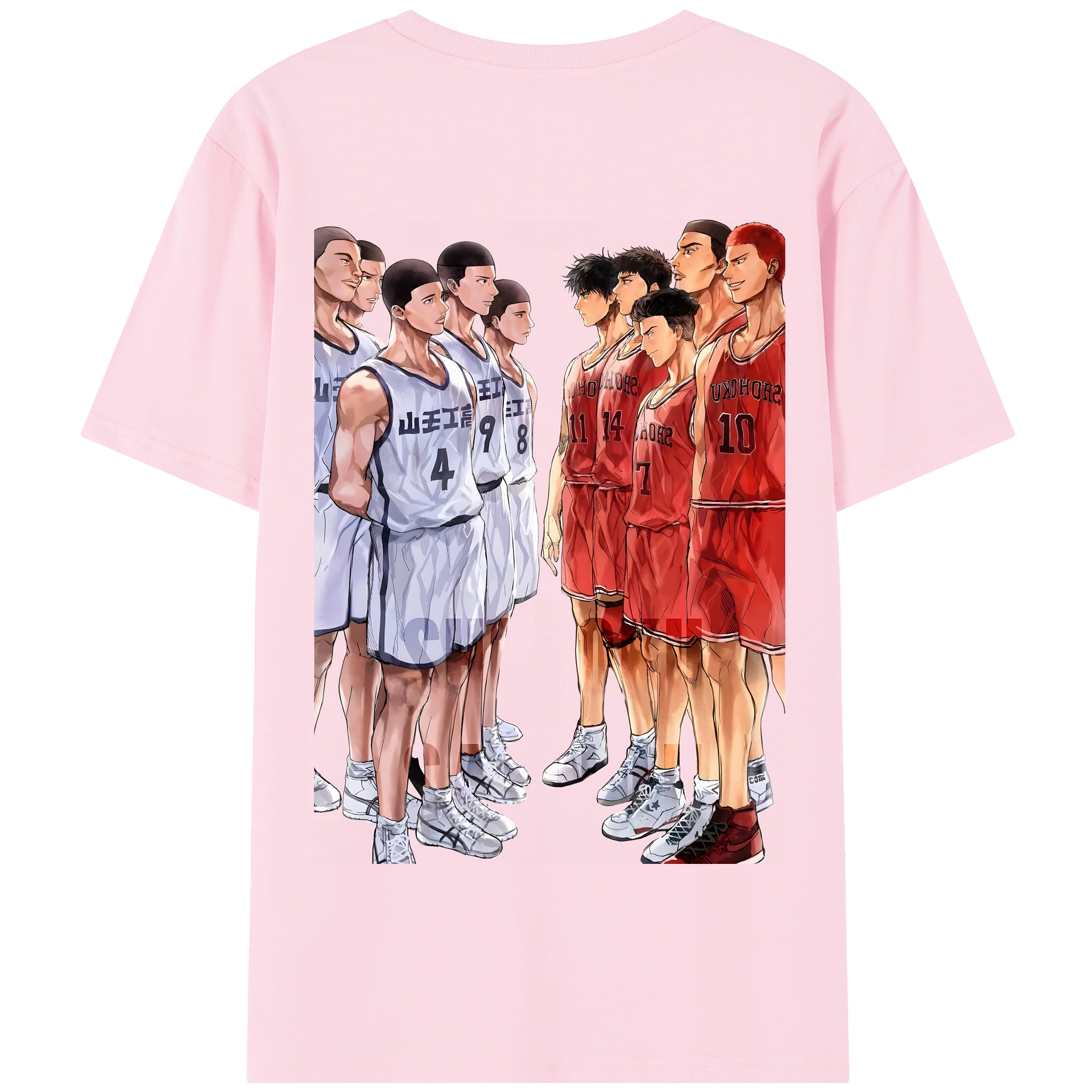 SLAM DUNK／スラムダンク 綿100％半袖Tシャツ（背面プリント）
