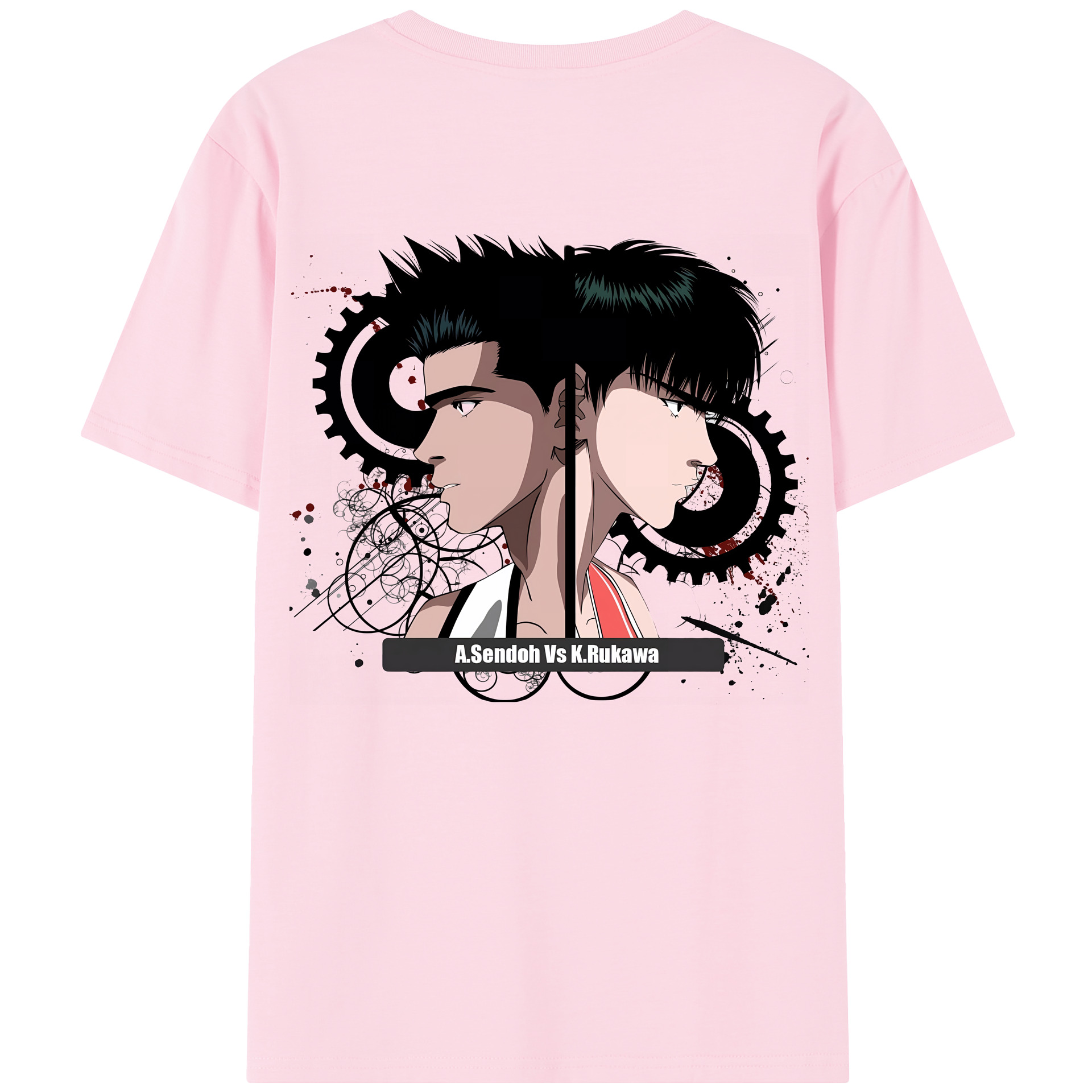 SLAM DUNK／スラムダンク 綿100％半袖Tシャツ（背面プリント）