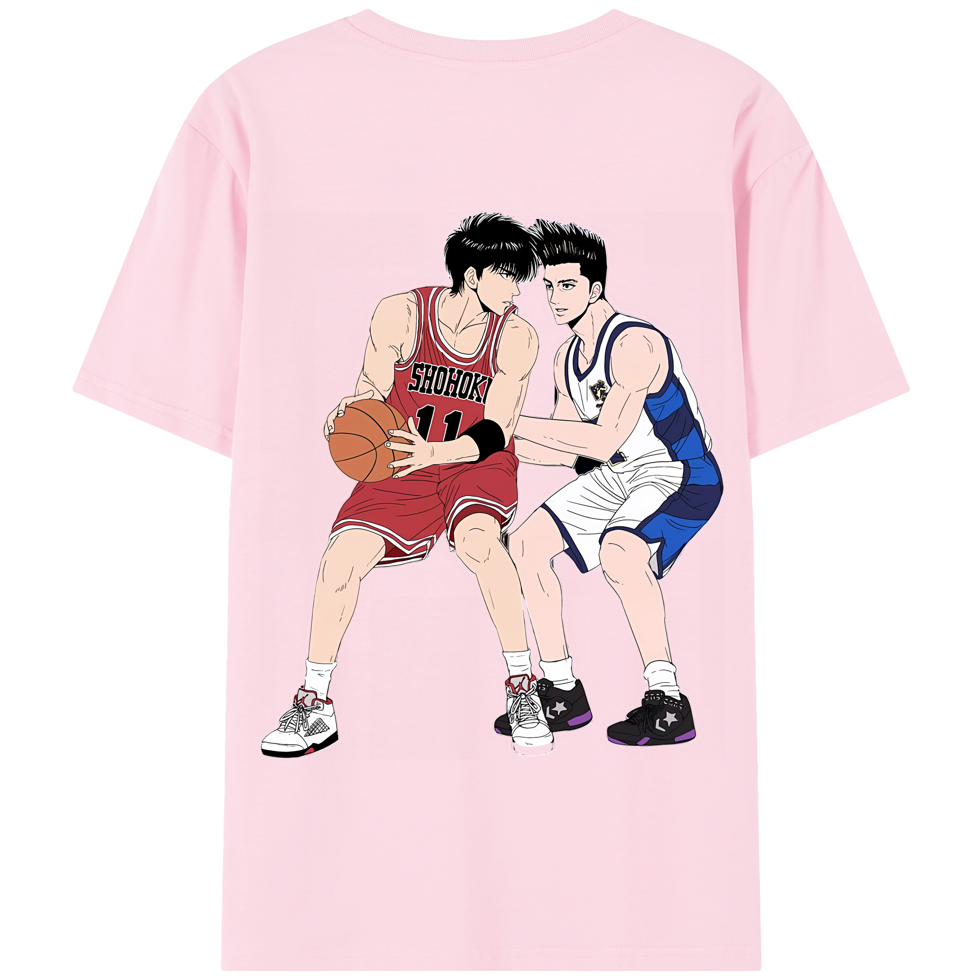 SLAM DUNK／スラムダンク 綿100％半袖Tシャツ（背面プリント）